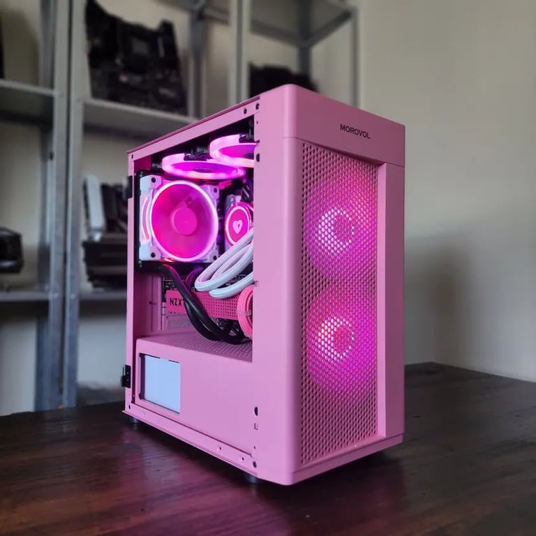 Pink & White Build by Gaming Workstations & Services | Jawa.gg
