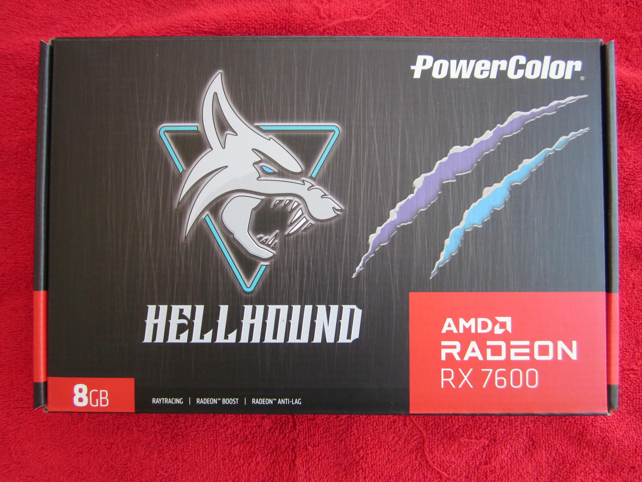 NEW! PowerColor Hellhound AMD Radeon RX 7600 8GB GDDR6 Graphics Card