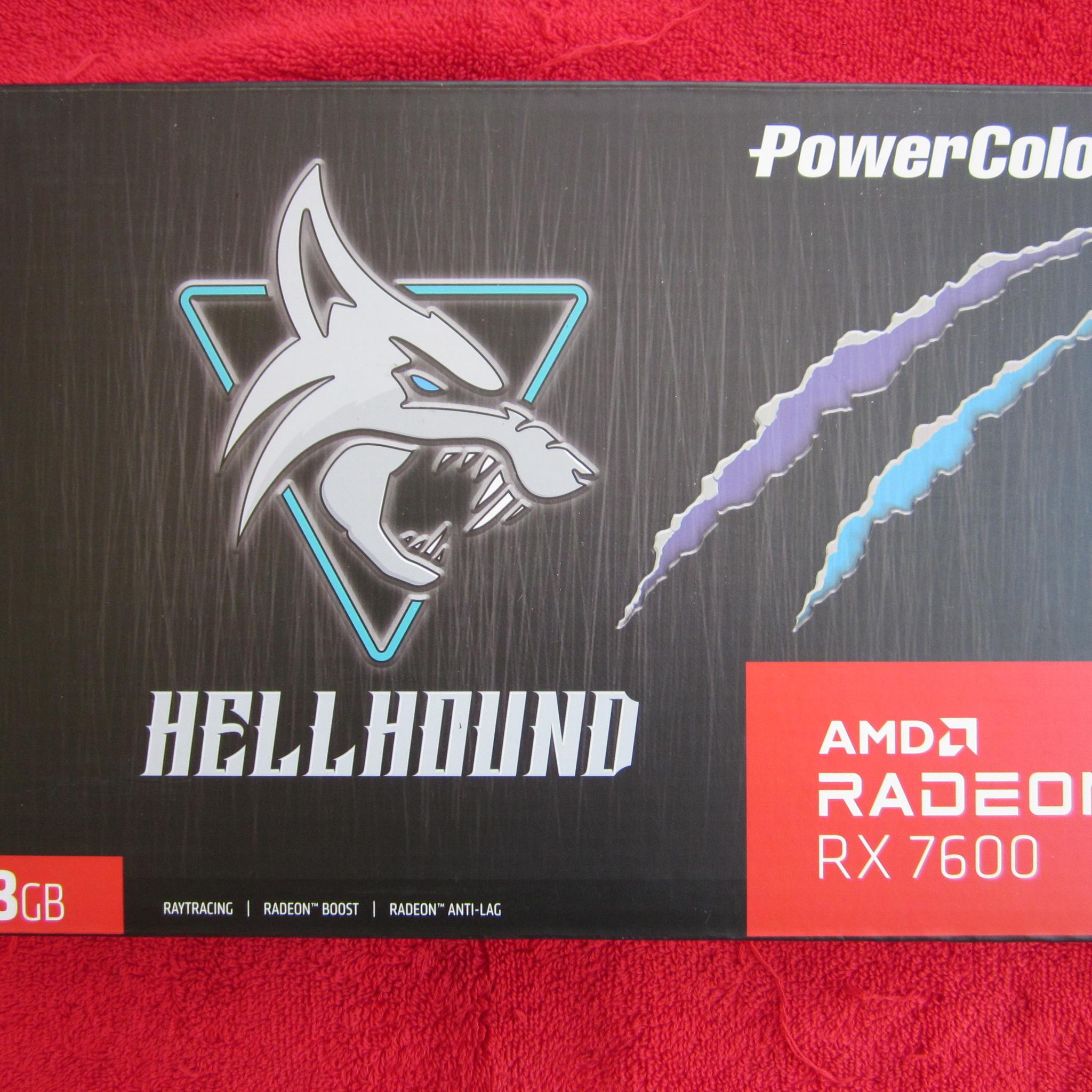 NEW! PowerColor Hellhound AMD Radeon RX 7600 8GB GDDR6 Graphics Card