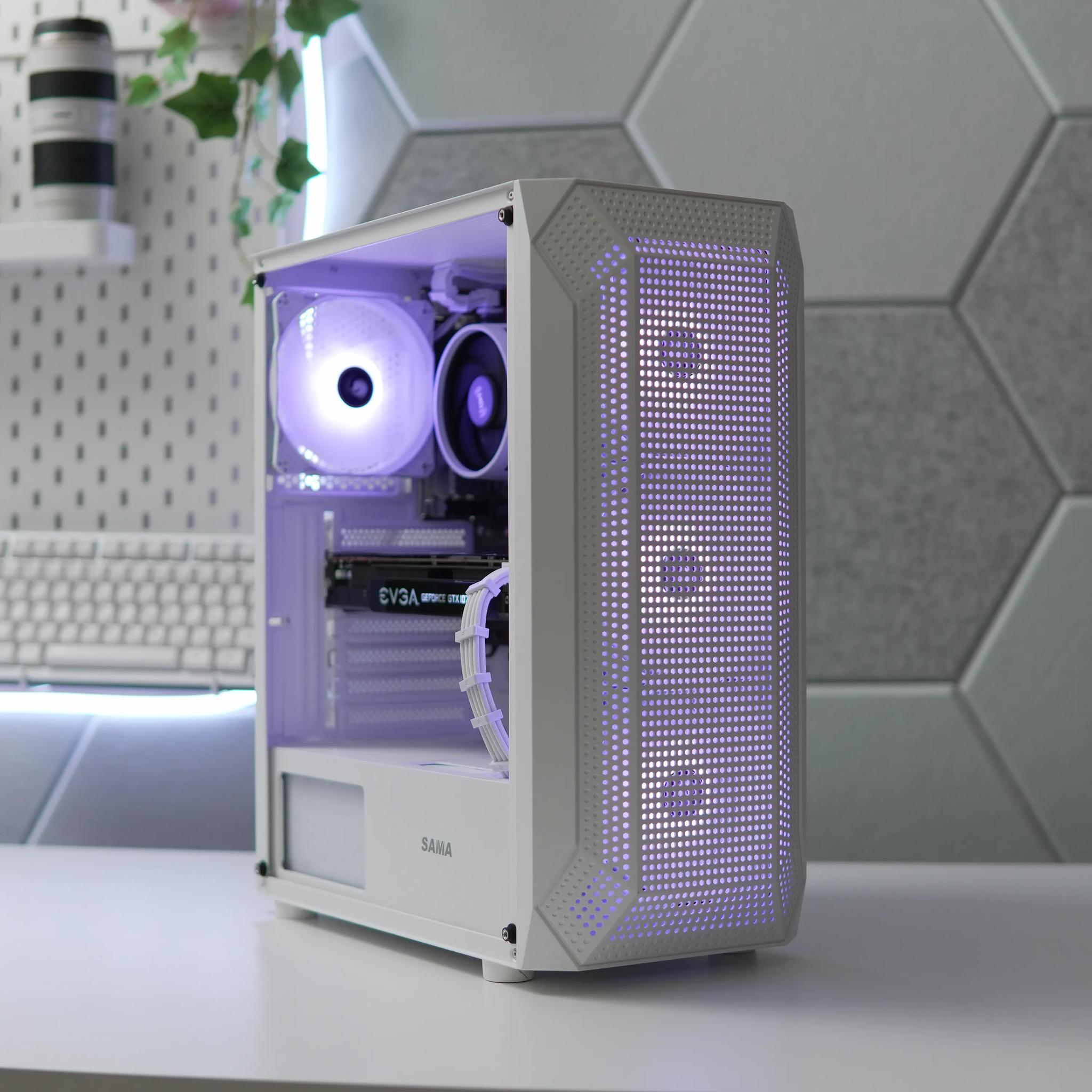 White Gaming PC! RYZEN 5 | GTX 1070 TI | 16GB RAM | WIFI |