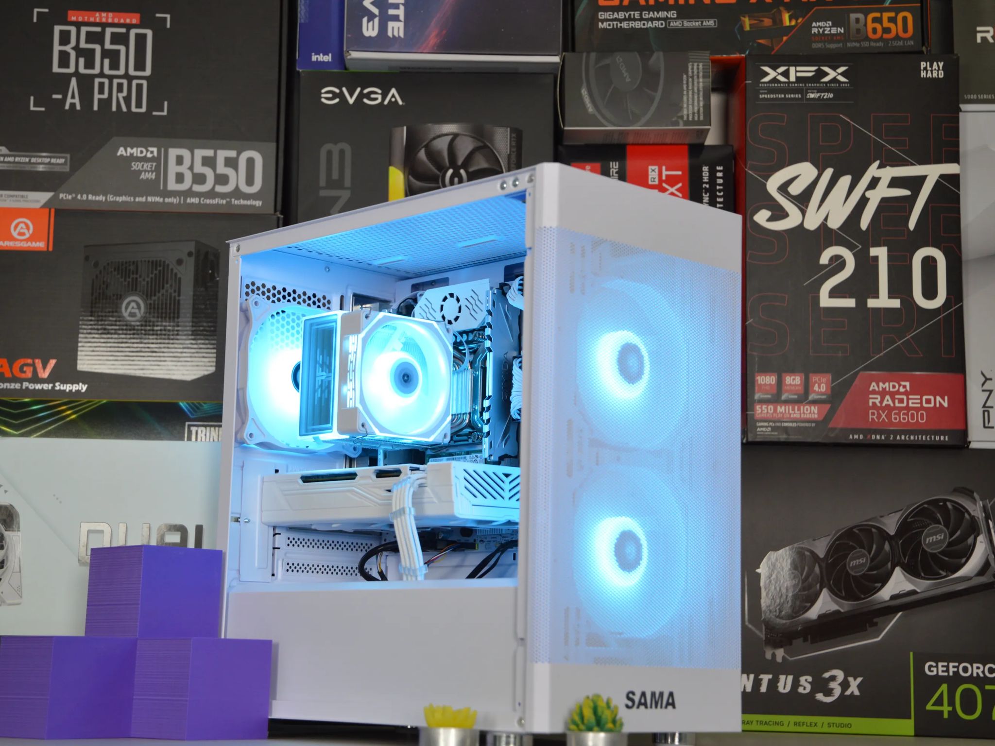 ⚪⚪| RX 580 8GB | INTEL XEON E5 2670 V3 | 16GB DDR4 RAM | 512GB NVME SSD | Ice Frost |