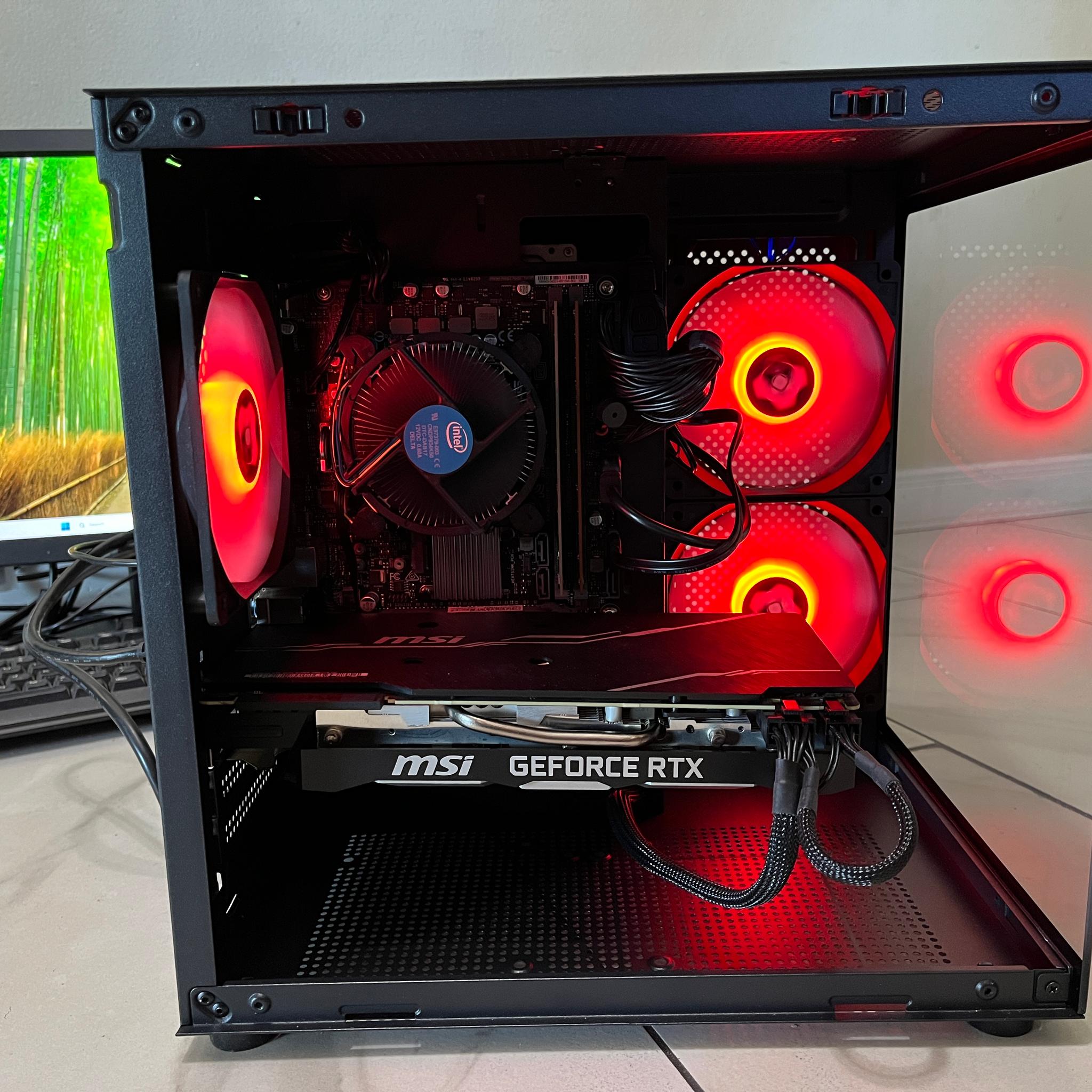 🟢🔥NVIDIA RTX 2070 Super, Intel i5-9400, 16GB RAM, 870 GB Storage, High Performance RGB Gaming PC 🖥️
