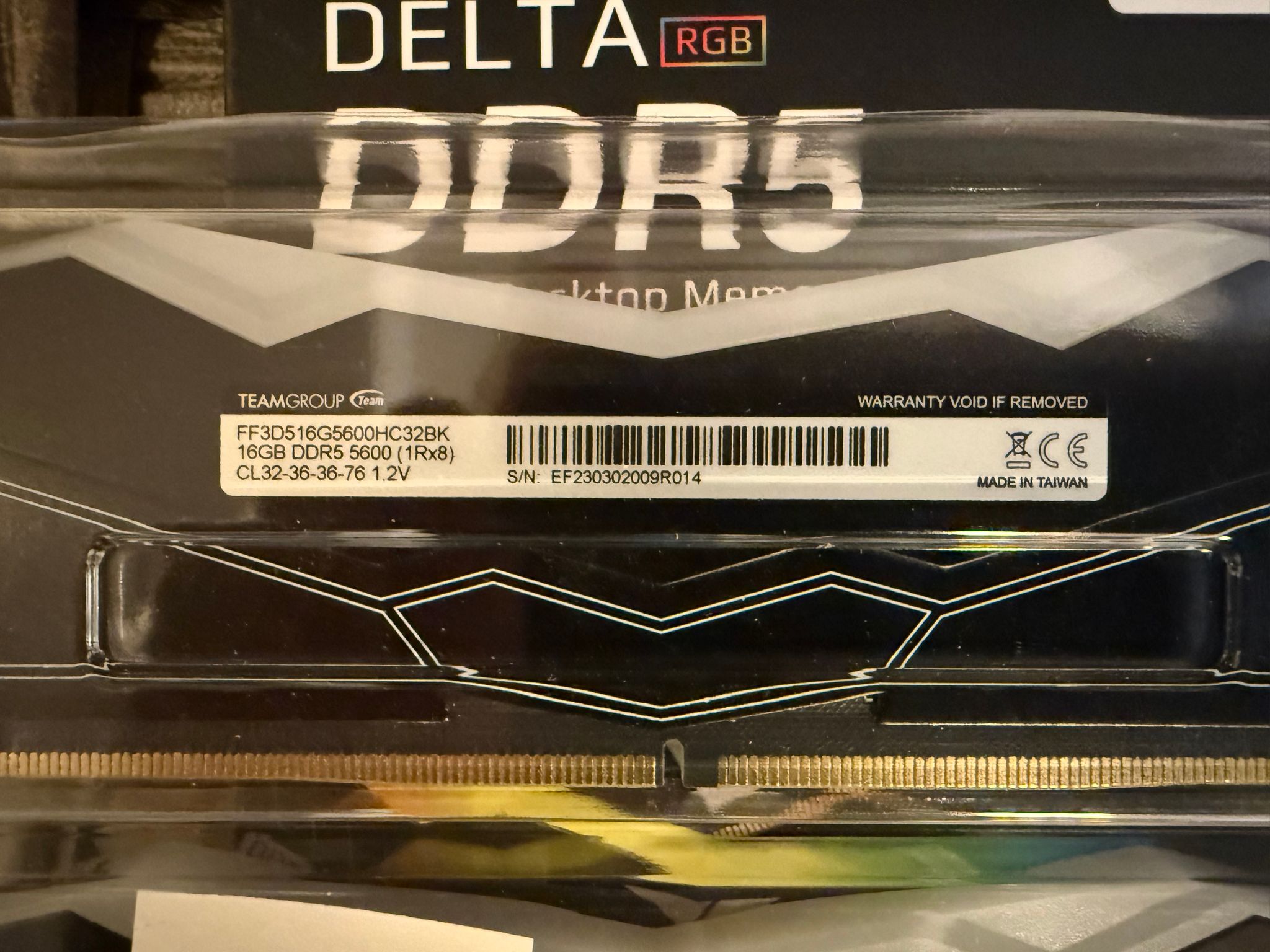 TEAMGROUP T-Force Delta RGB 32GB DDR5-5600 (2x16GB)