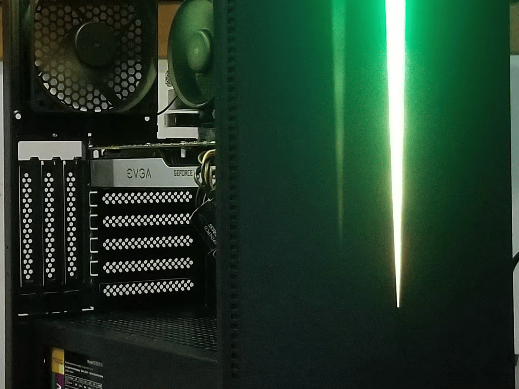 black i7 budget rgb gaming pc. 
