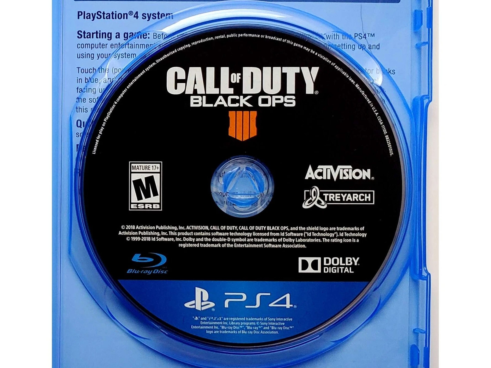 Call Of Duty Black Ops 4 - Sony Playstation 4 PS4 Pristine