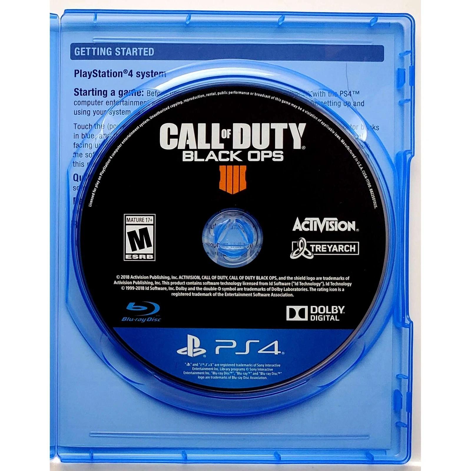Call Of Duty Black Ops 4 - Sony Playstation 4 PS4 Pristine