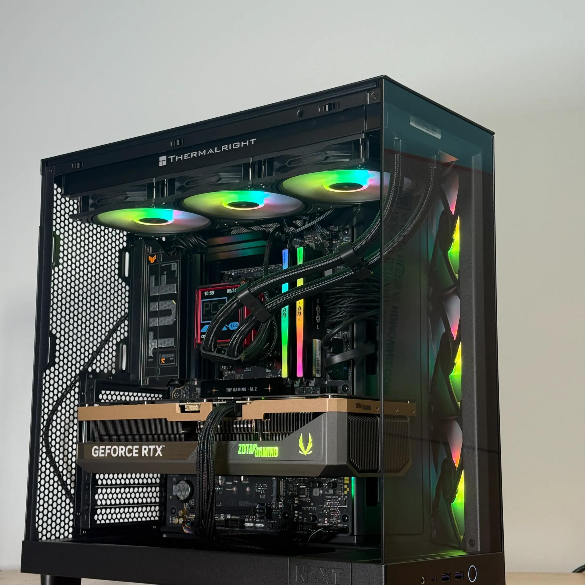 RTX 5090 Ryzen 9950x3d Gaming Behemoth 64gb DDR5 4TB SSD