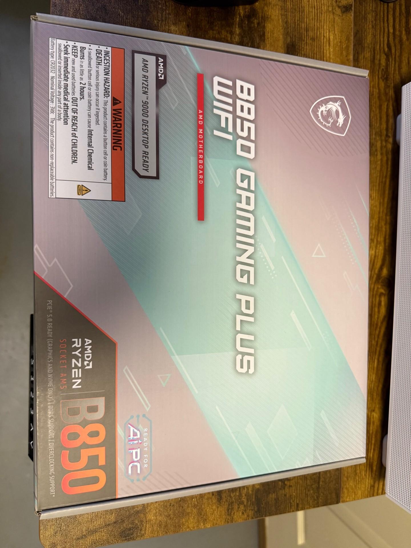 MSI B850 Gaming Plus Wi-Fi ATX Motherboard - AM5 socket - NEW