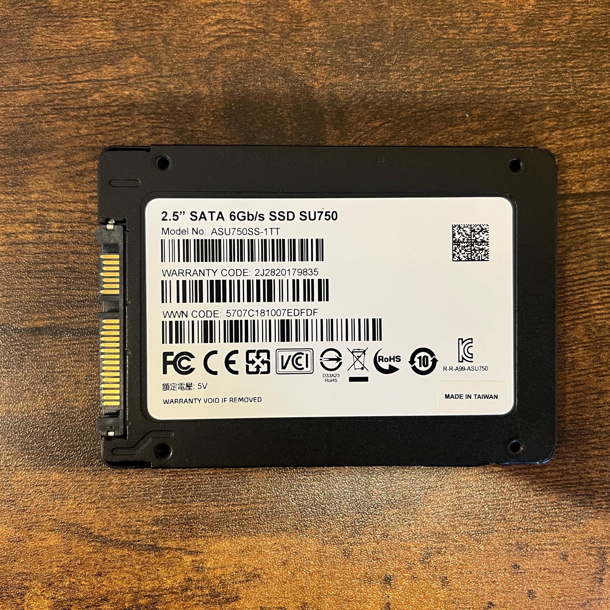 1TB ADATA Ultimate SU750 SATA SSD 99% Health