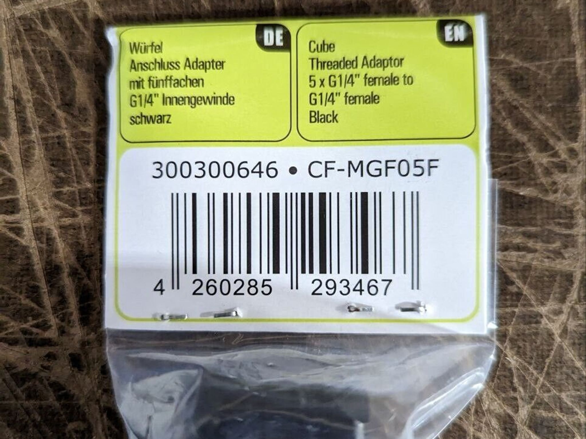 CoolForce CF1 Cube Threaded Adaptor Fitting - 5 x G1/4 - female