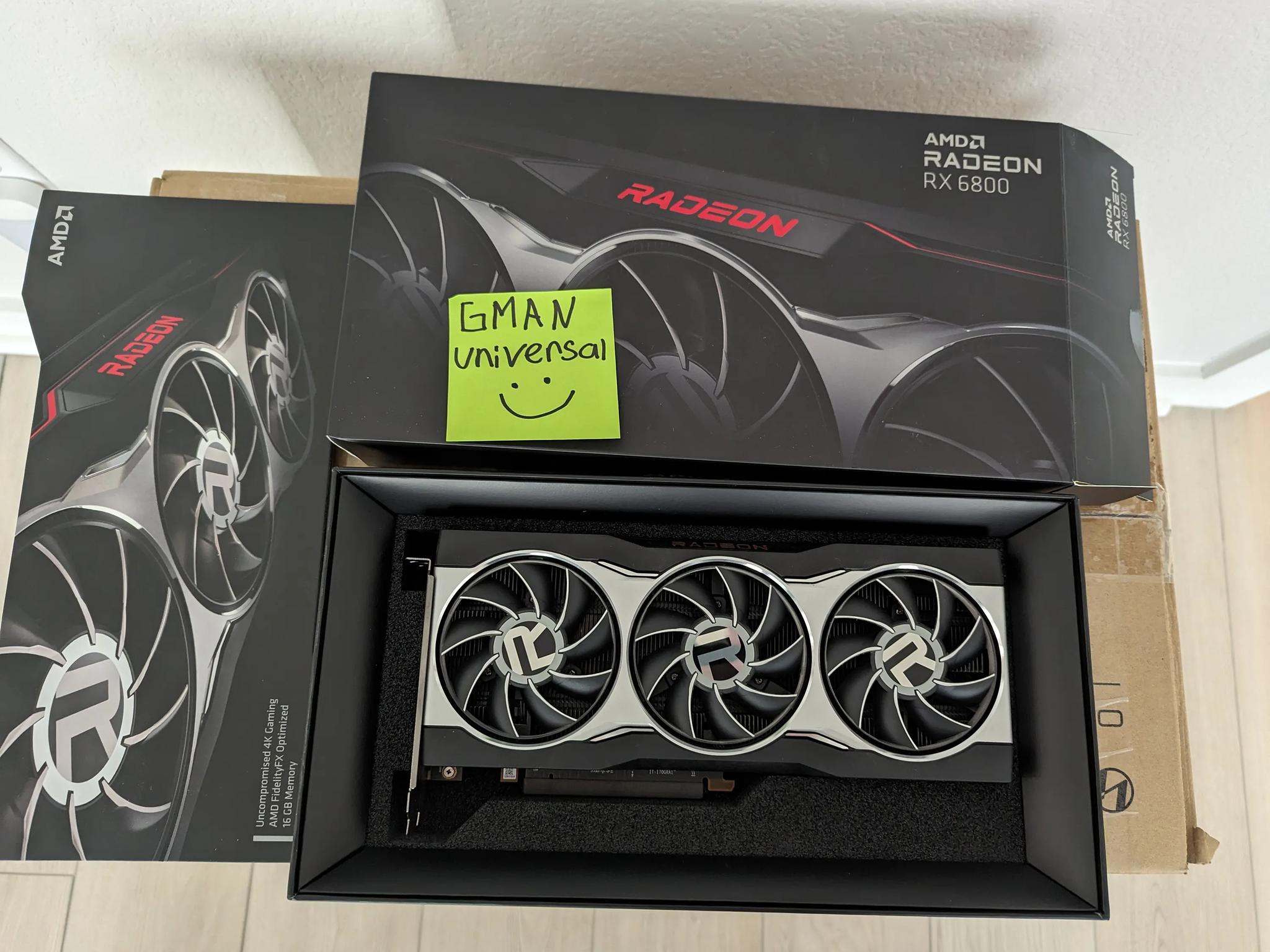 AMD Radeon RX 6800 Graphics Card Reference Model