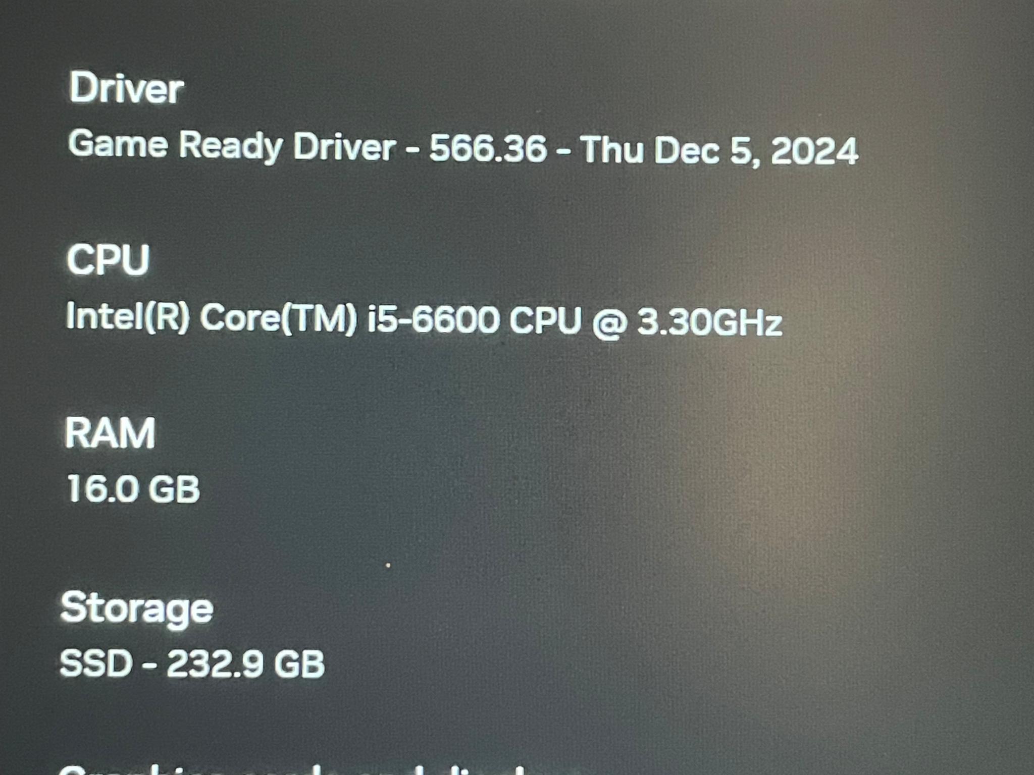 Gaming PC (GTX 1050, i5-6600, 16GB DDDR4, 250GB SSD)