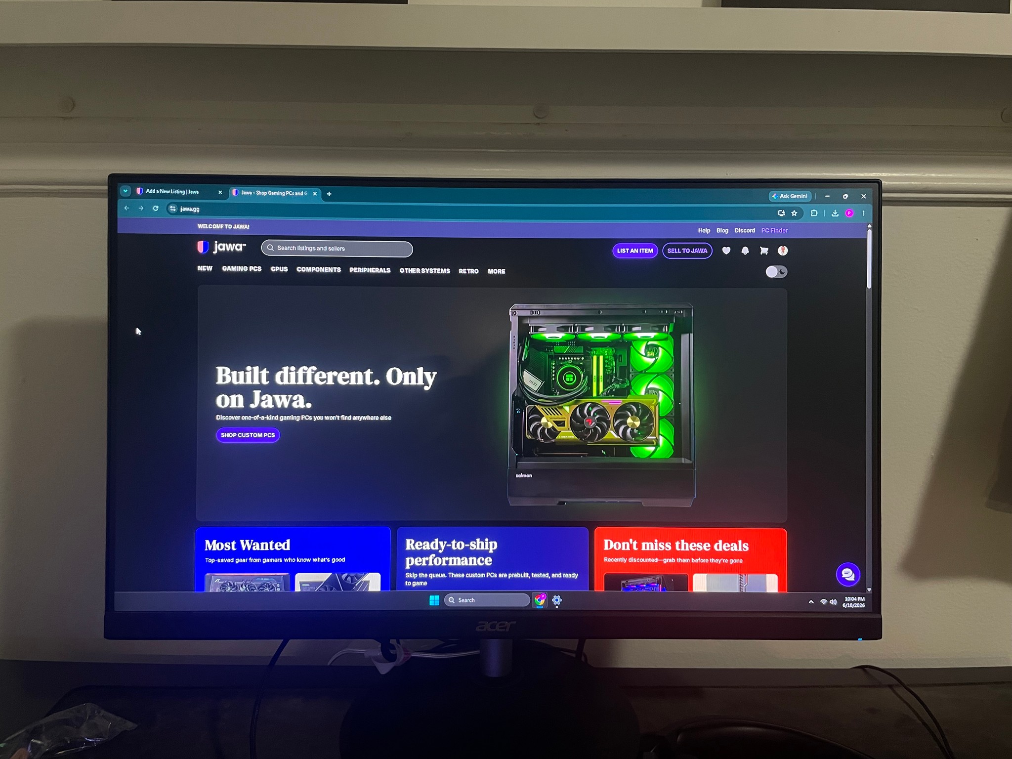 acer Nitro XFA243Y 23.8” Full HD  165hz refresh rate
