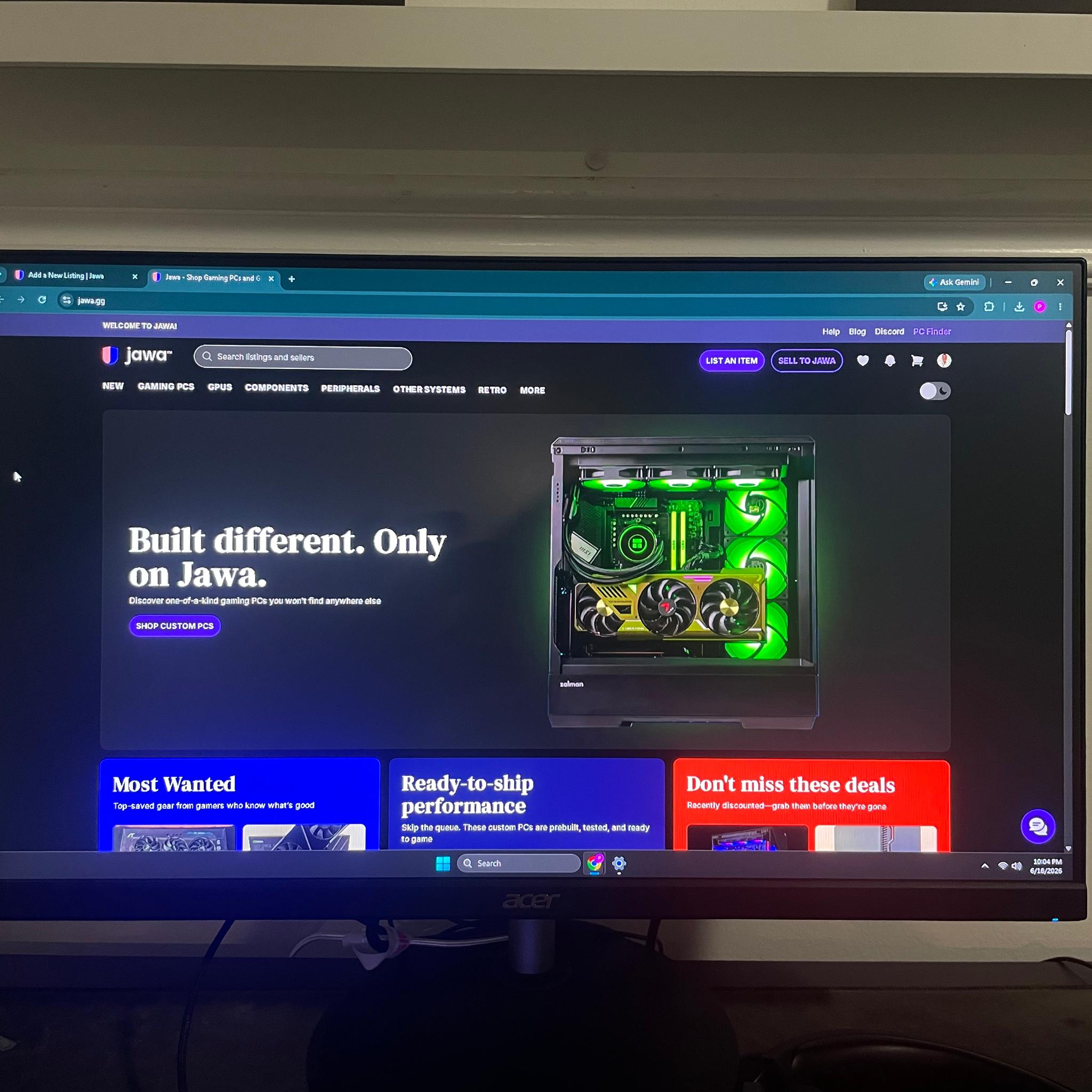 acer Nitro XFA243Y 23.8” Full HD  165hz refresh rate