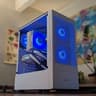 🧊 Frozone – White & Blue RTX 3060 Ti Build | 3700X + 1TB NVMe + 32GB DDR4 🎮❄️
