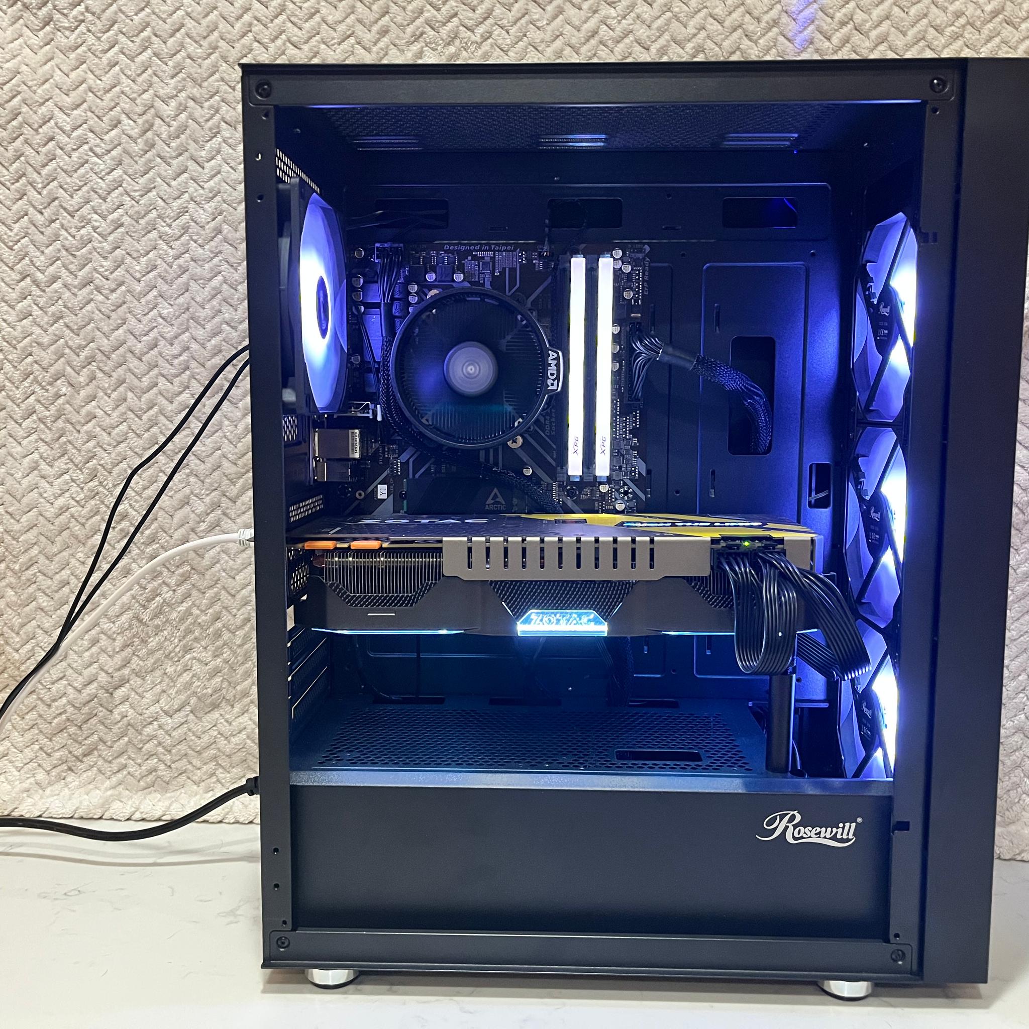GTX 1070 + Ryzen 5 3600 | 16GB RAM | 512GB NVMe | WiFi Gaming PC