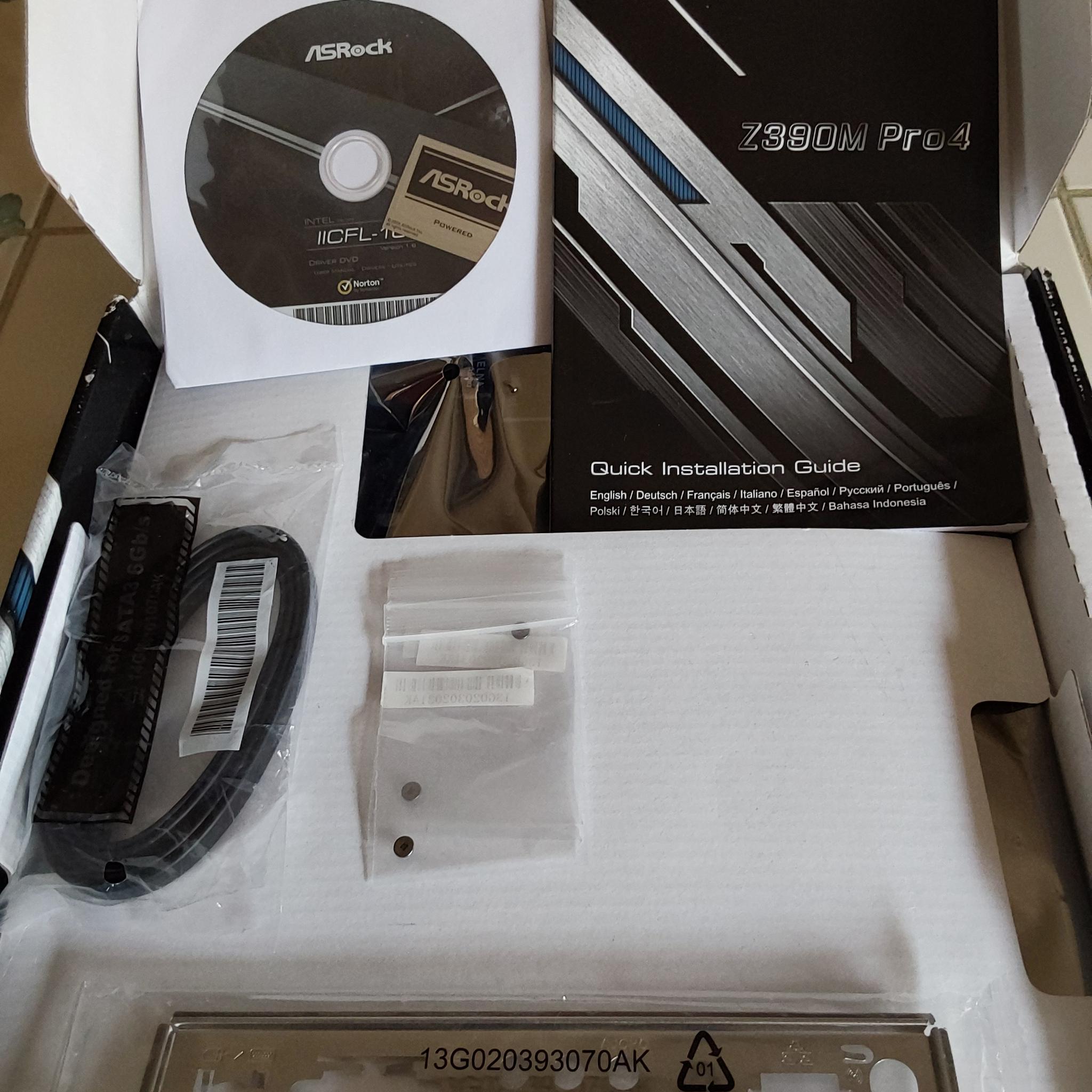 NEW ASRock Z390M Pro4 Intel Z390 LGA 1151 Micro ATX Motherboard