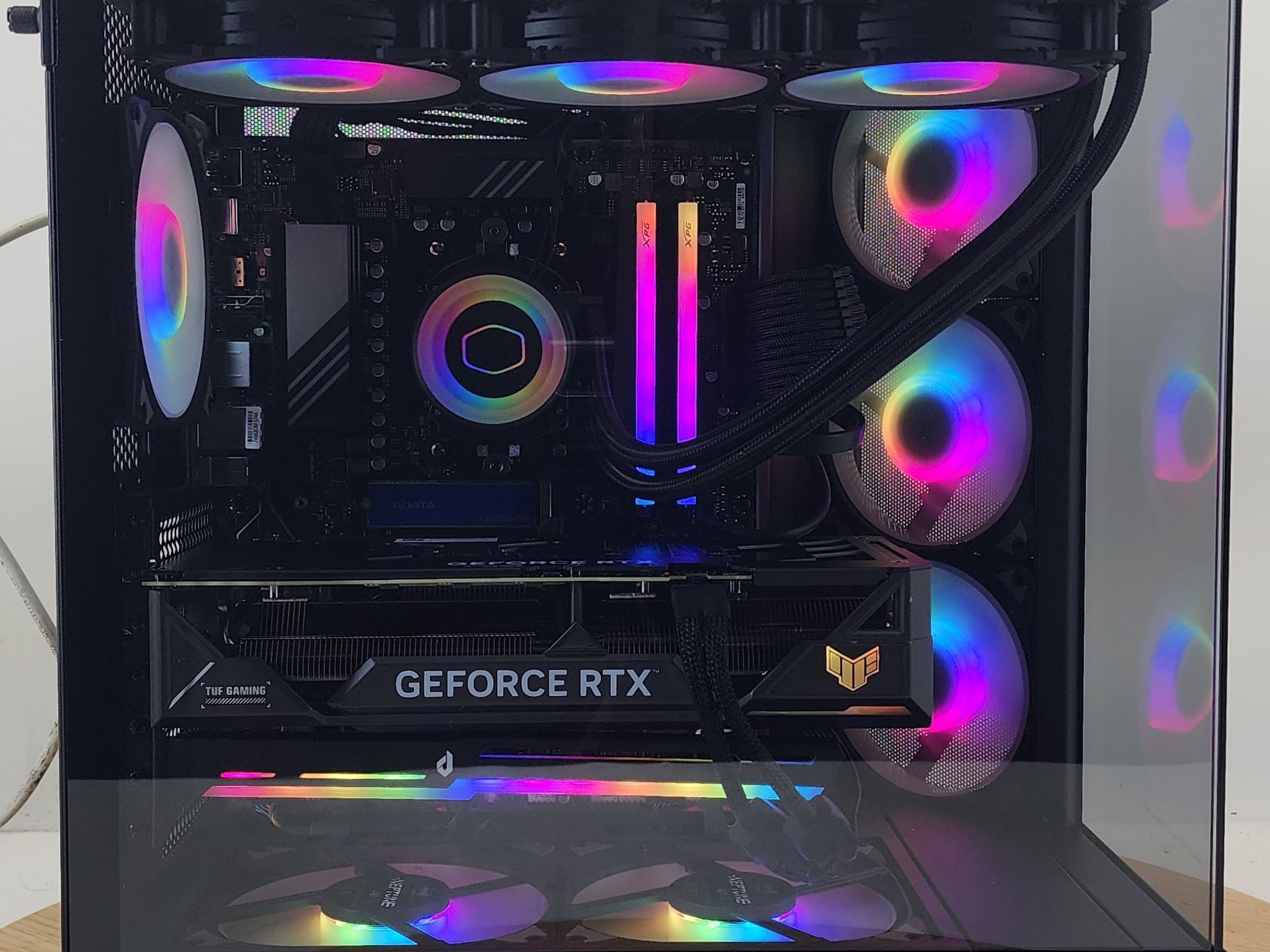 Gaming PC Ryzen 7 7800X3D 32GB RAM 1TB SSD RTX 4070 Ti 12GB Windows 11 Computer
