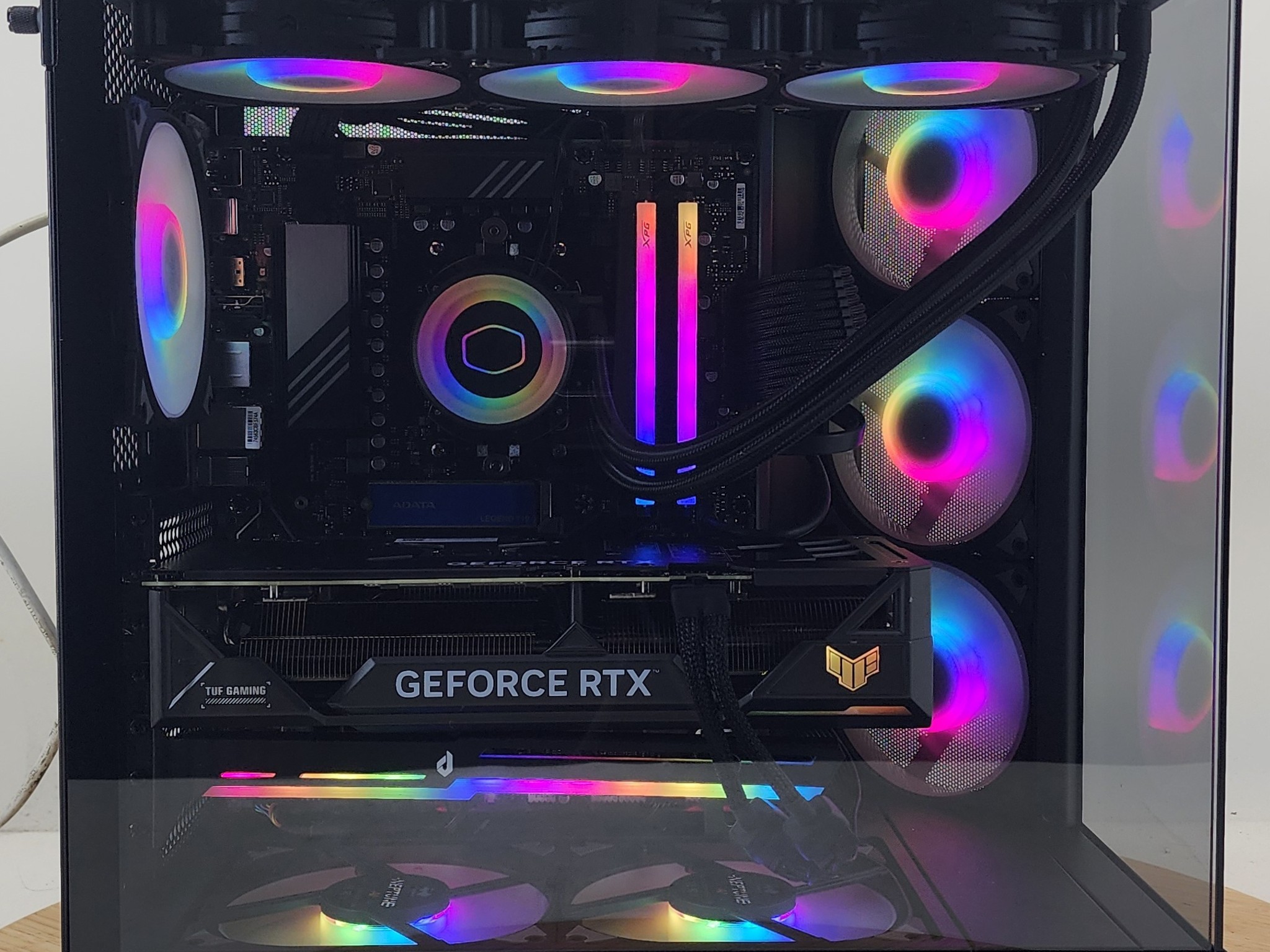 Gaming PC Ryzen 7 7800X3D 32GB RAM 1TB SSD RTX 4070 Ti 12GB Windows 11 Computer