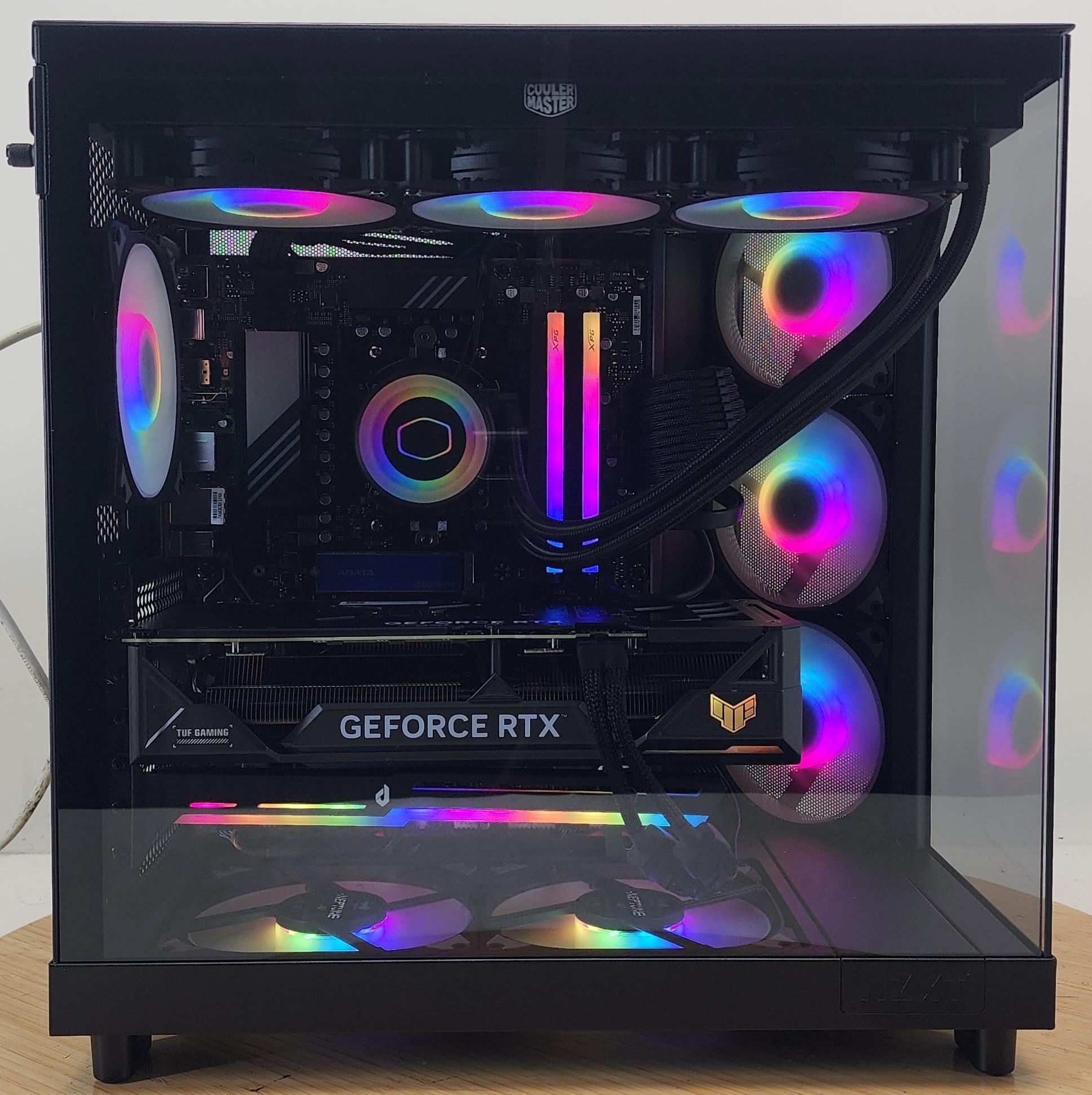 Gaming PC Ryzen 7 7800X3D 32GB RAM 1TB SSD RTX 4070 Ti 12GB Windows 11 Computer