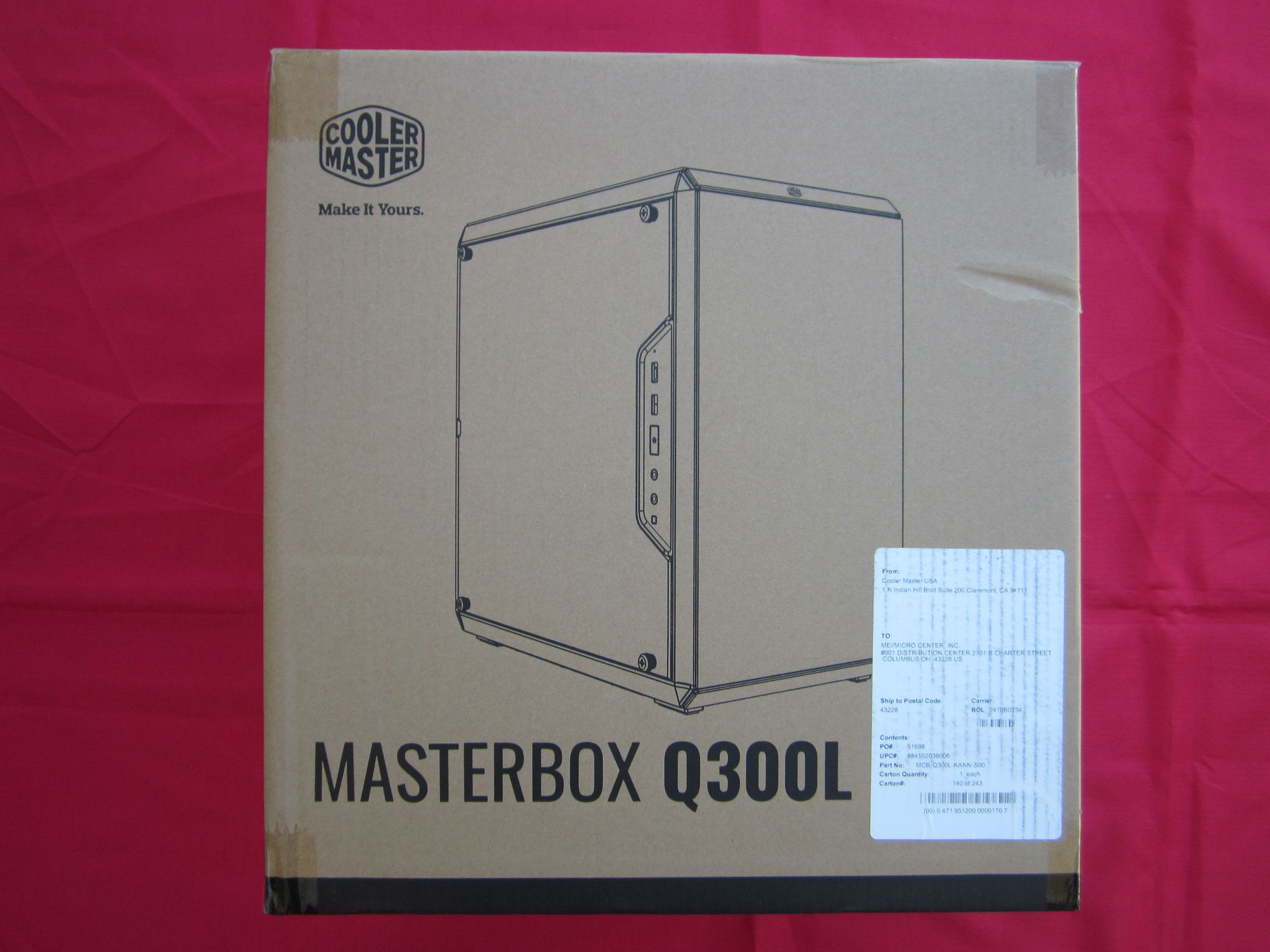 New Cooler Master Q300L Mini Tower Case Black