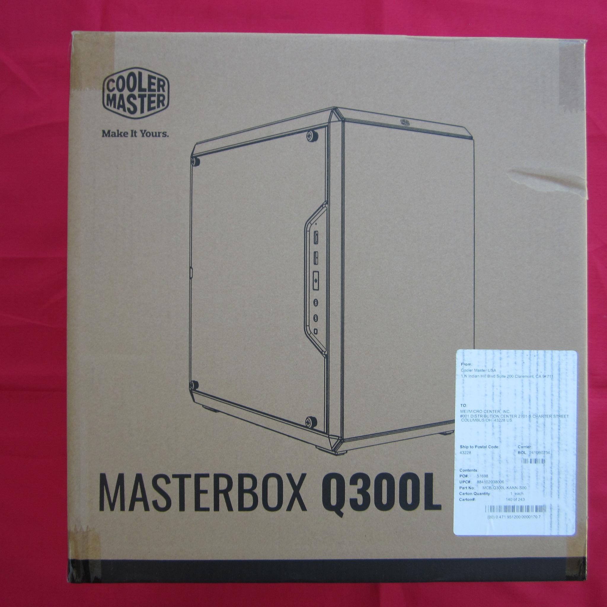 New Cooler Master Q300L Mini Tower Case Black