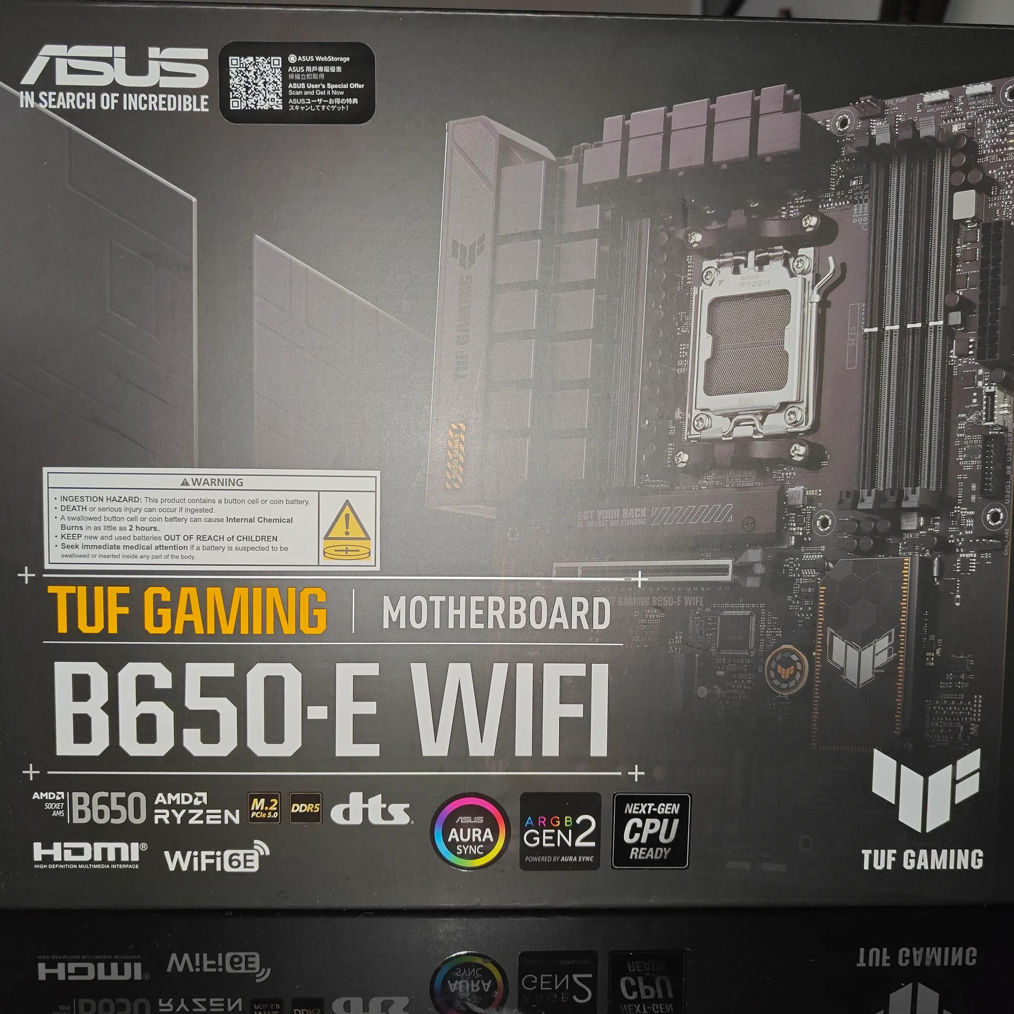 🔥🔥ASUS TUF Gaming B650-E WiFi ATX Motherboard DDR5 w/ Warranty🔥🔥
