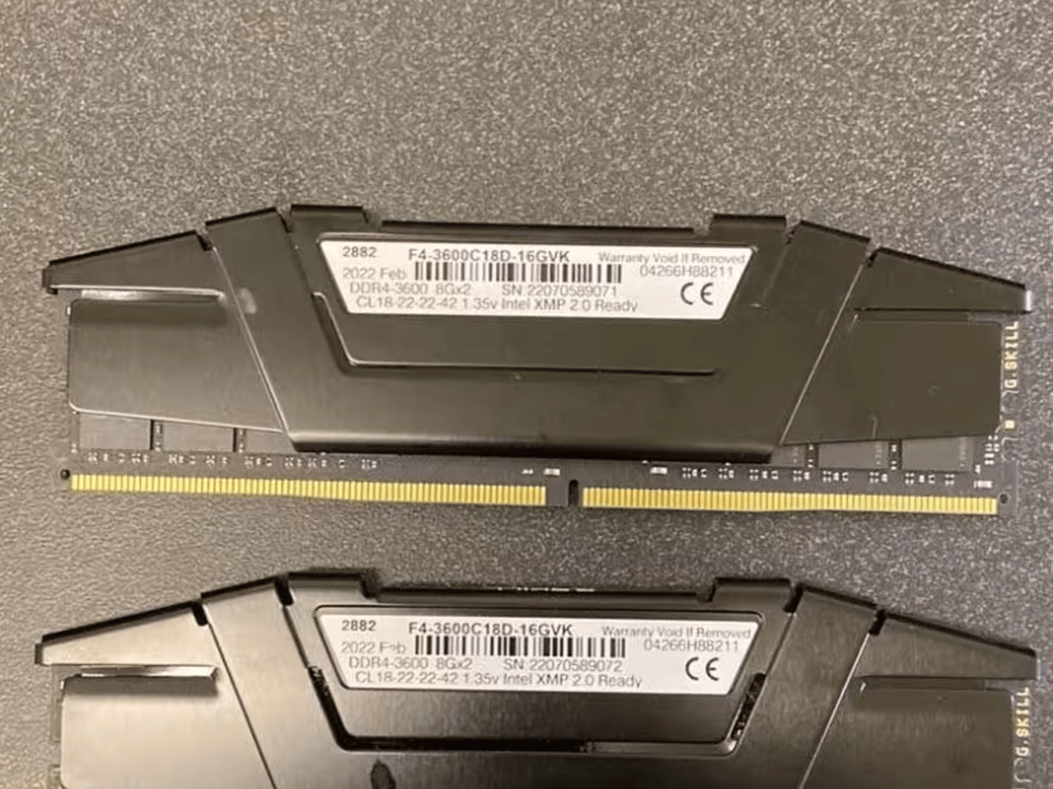 GSkill Ripjaws v 16gb (2x8) DDR4 3600 mhz  Memory