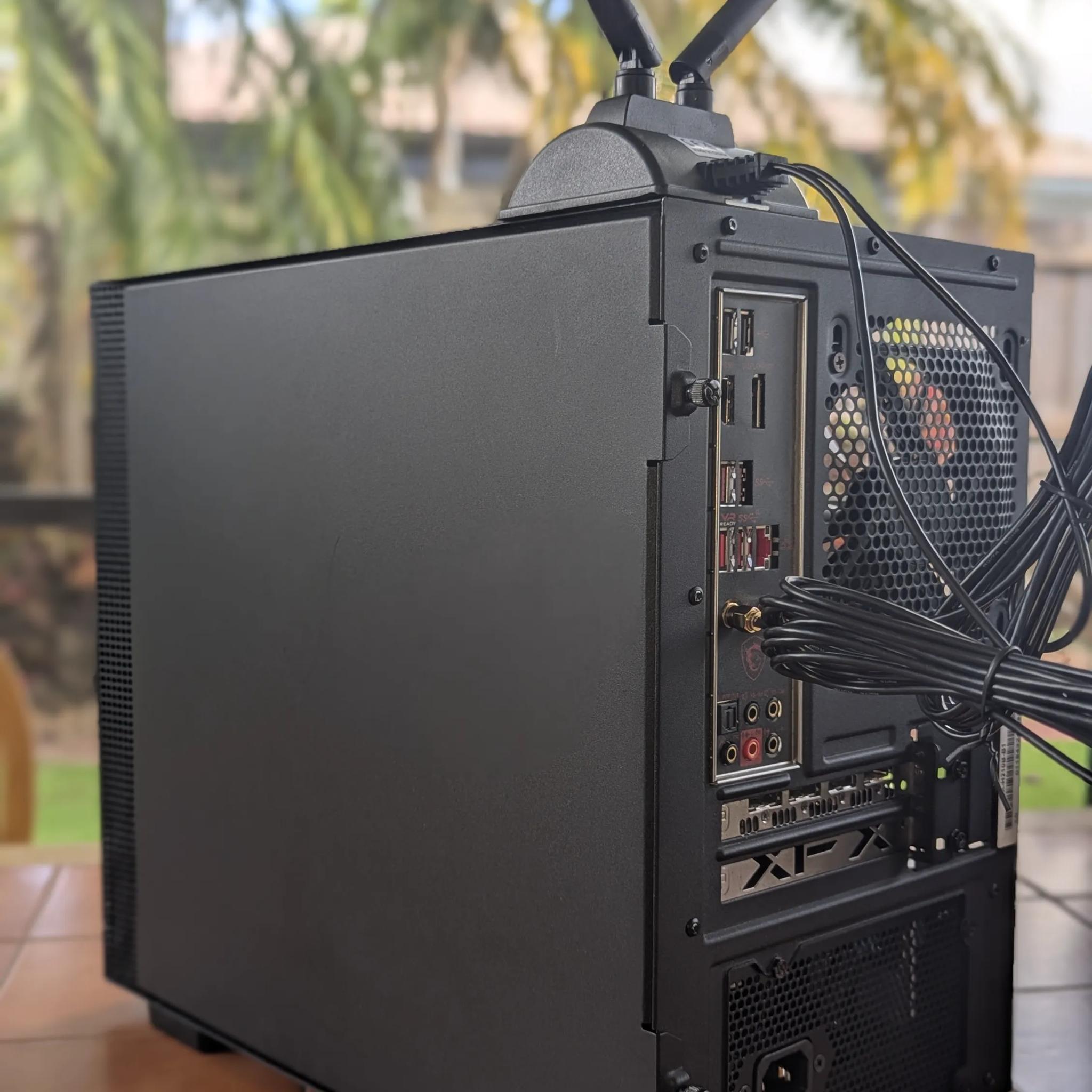 Obsidian Flame - ITX Build i7 9700k, RX 6600 XT, 16GB RAM, 512GB NVMe SSD, 1TB HDD, AIO