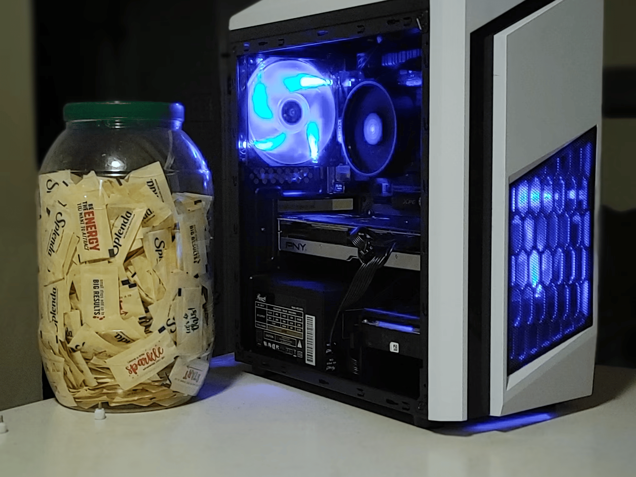 Sleek White Gaming PC