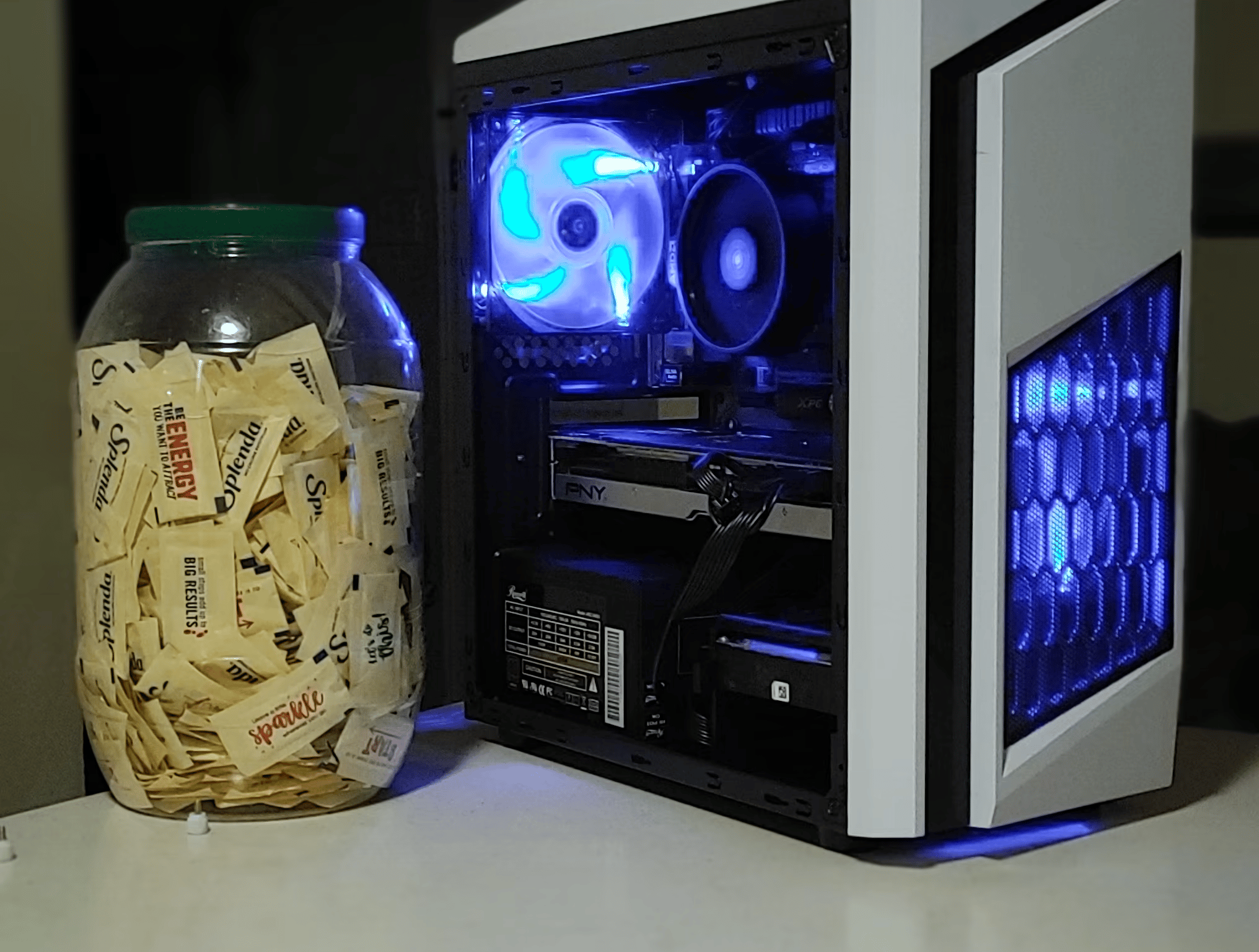 Sleek White Gaming PC