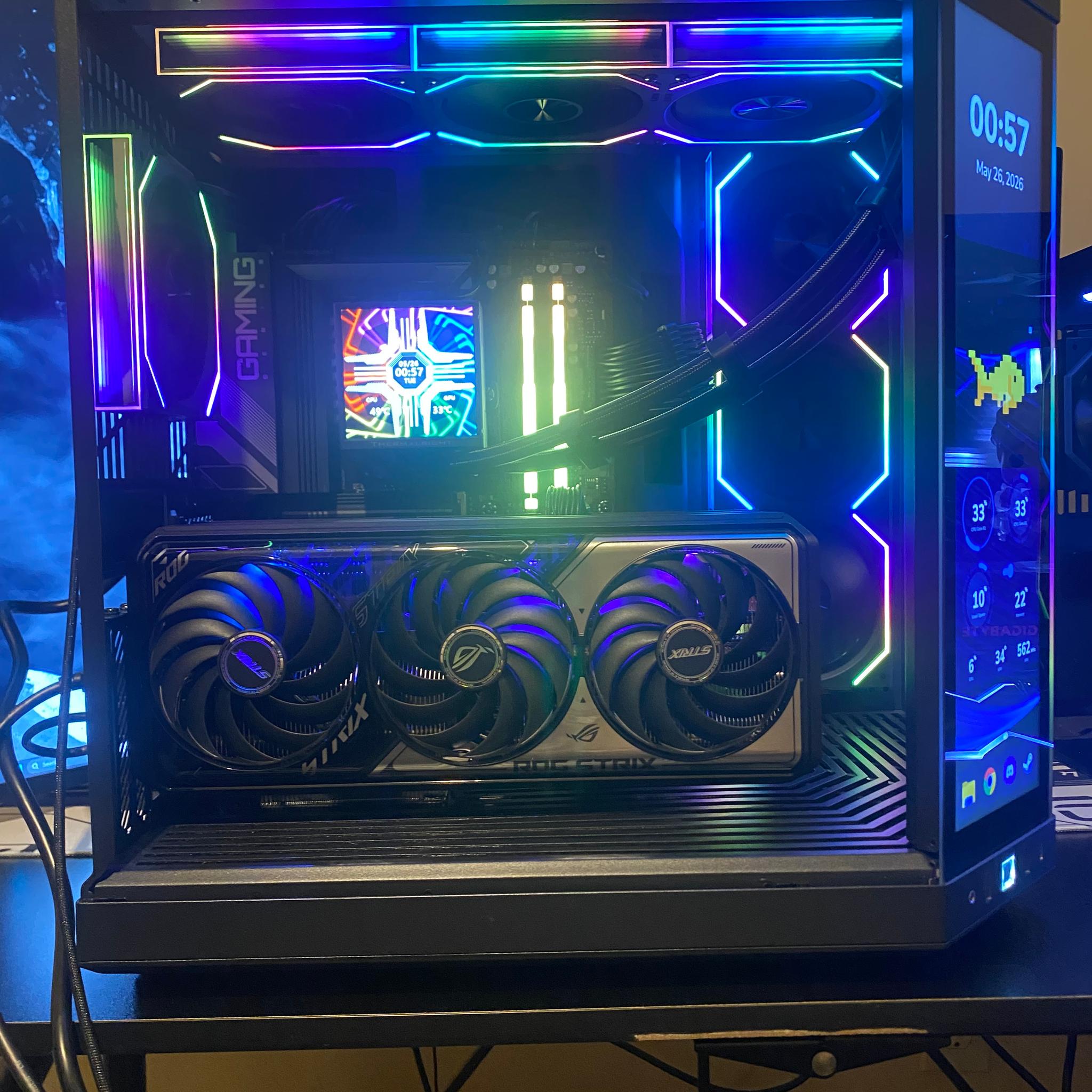 HYTE Y70 TOUCH | RYZEN 7 7800X3D | ROG RTX 5070 | 32GB DDR5 | 1TB