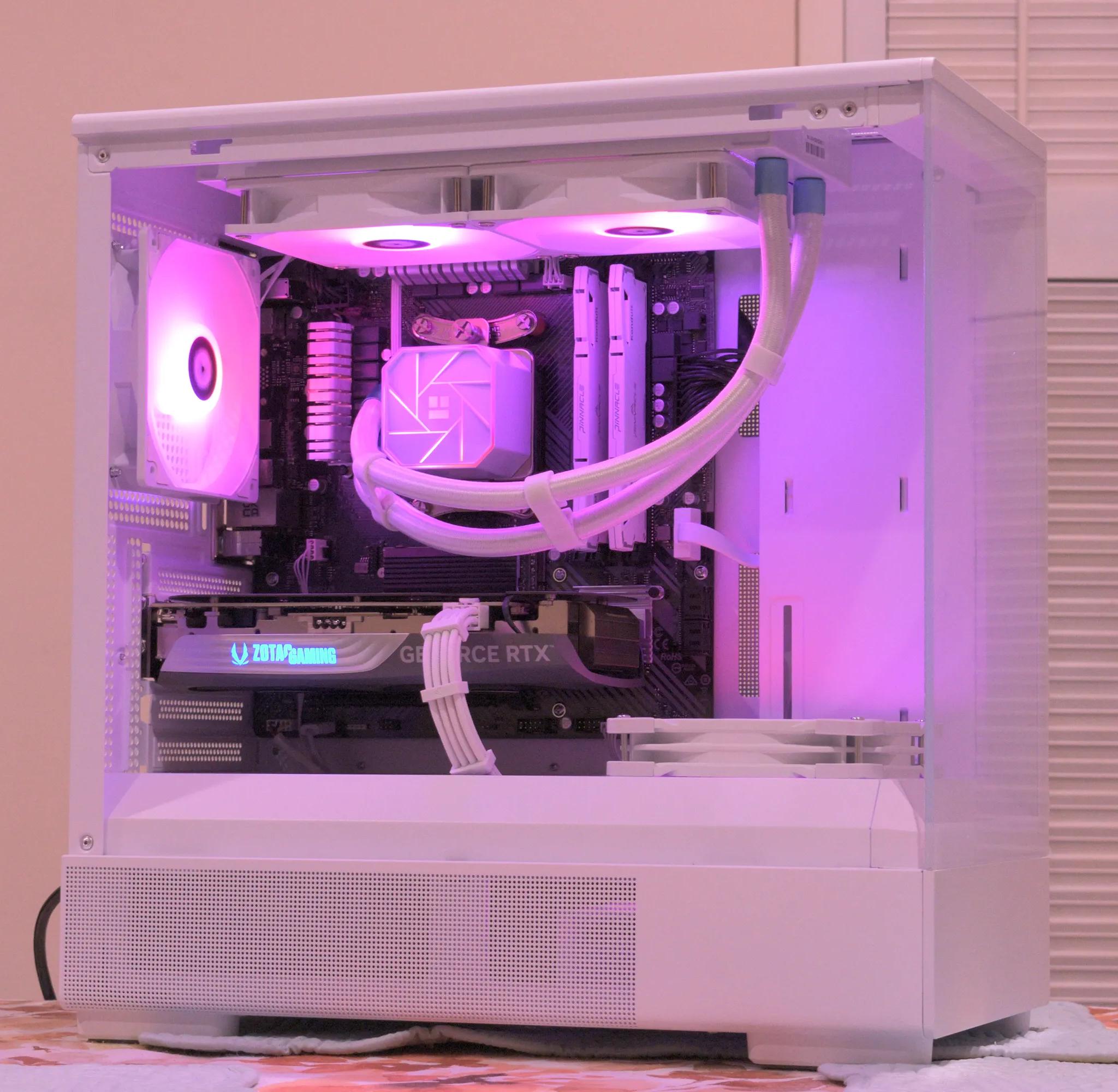 RTX 4070 12GB Gaming PC 1440P ⬜🟪 Ryzen 7 5700X3D ⬜🟪 32GB DDR4 ⬜🟪 1TB NVME SSD ⬜🟪 Wifi/BT RGB