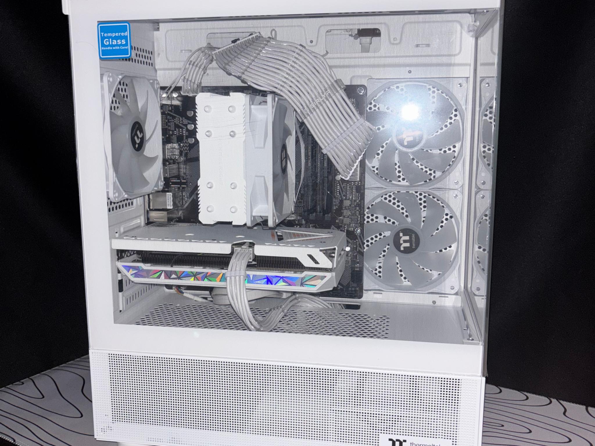 White Gaming PC — RTX 3060 Ti 8GB | Ryzen 5 5500 | 16GB DDR4 | 512GB NVMe