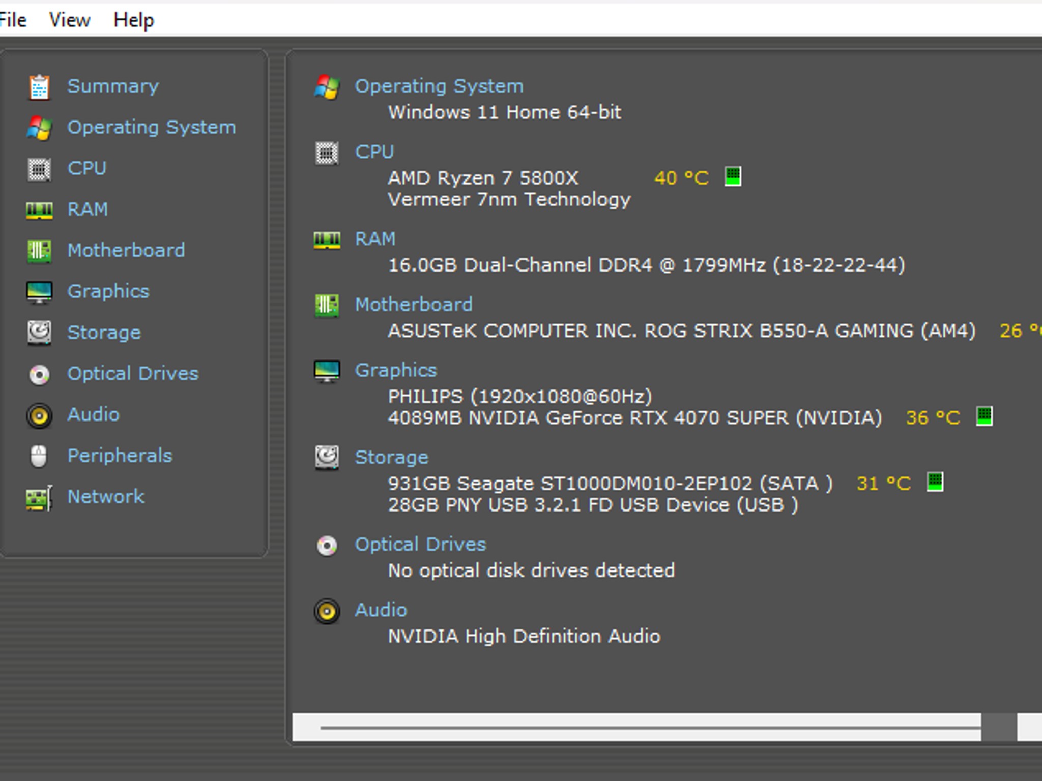 RGB 1440P Gaming Machine: RTX 4070 Super: Ryzen 7 5800X: 1TB : 16GB RAM