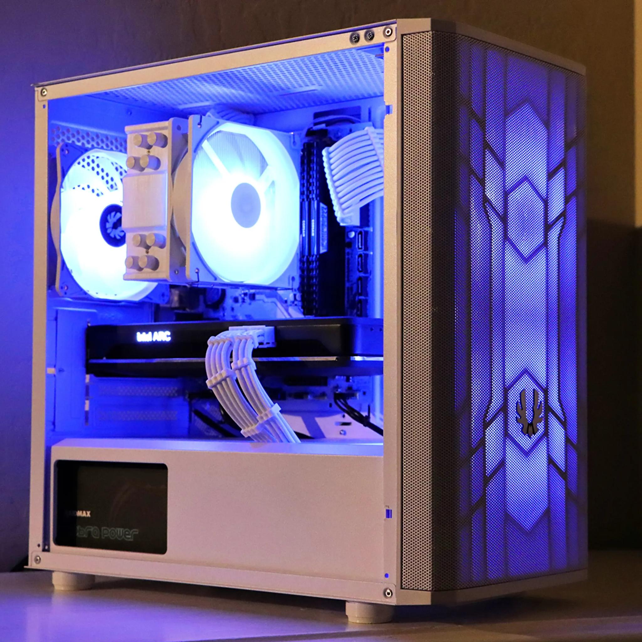 🤍 SALE | WHITE RGB | Intel Arc A750 (Like RTX 3060) | Ryzen 5 | 1tb NVME SSD | 16gb Ram 🤍