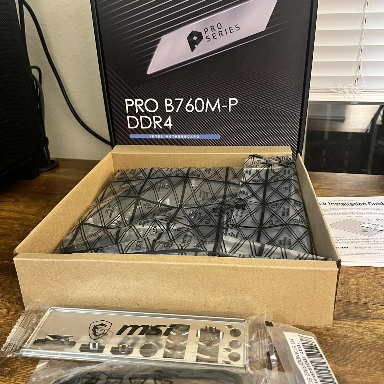 MSI PRO B760M-P DDR4, LGA 1700, mATX motherboard