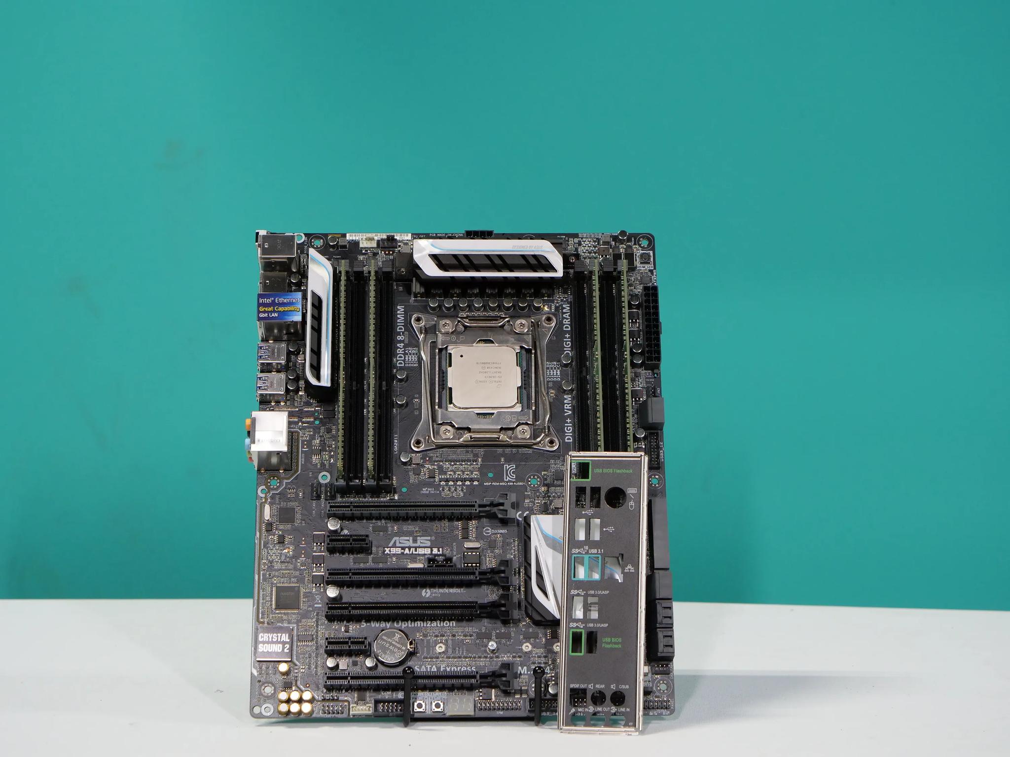 Asus X99 motherboard kit w/ Xeon E5-2630v4 and 32gb Ram