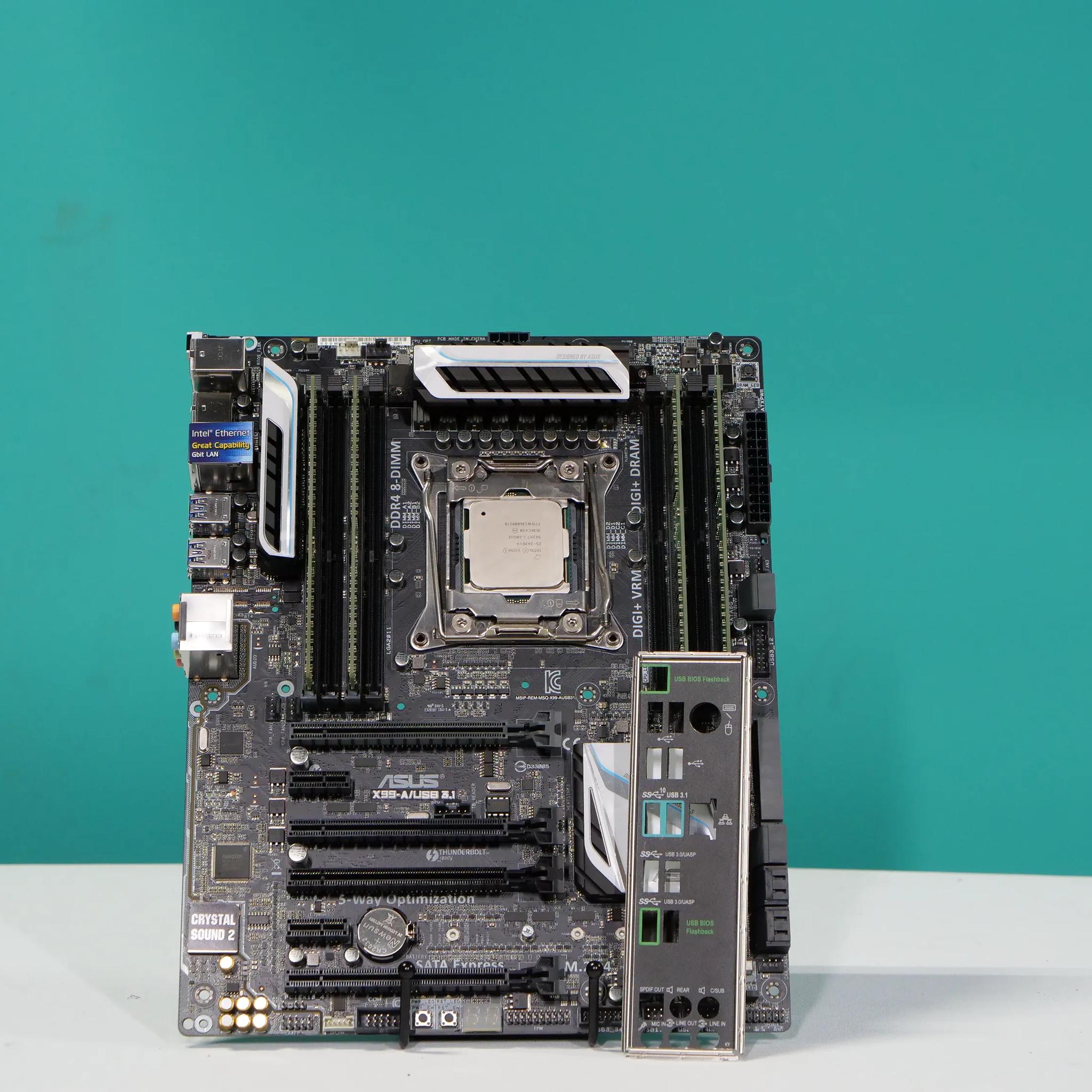 Asus X99 motherboard kit w/ Xeon E5-2630v4 and 32gb Ram