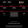 NEW ASUS ROG Strix Pulsar (360hz) 27" 2K (2560 x 1440) Gaming Monitor E-Sports Dual Mode (XG27AQNGV)