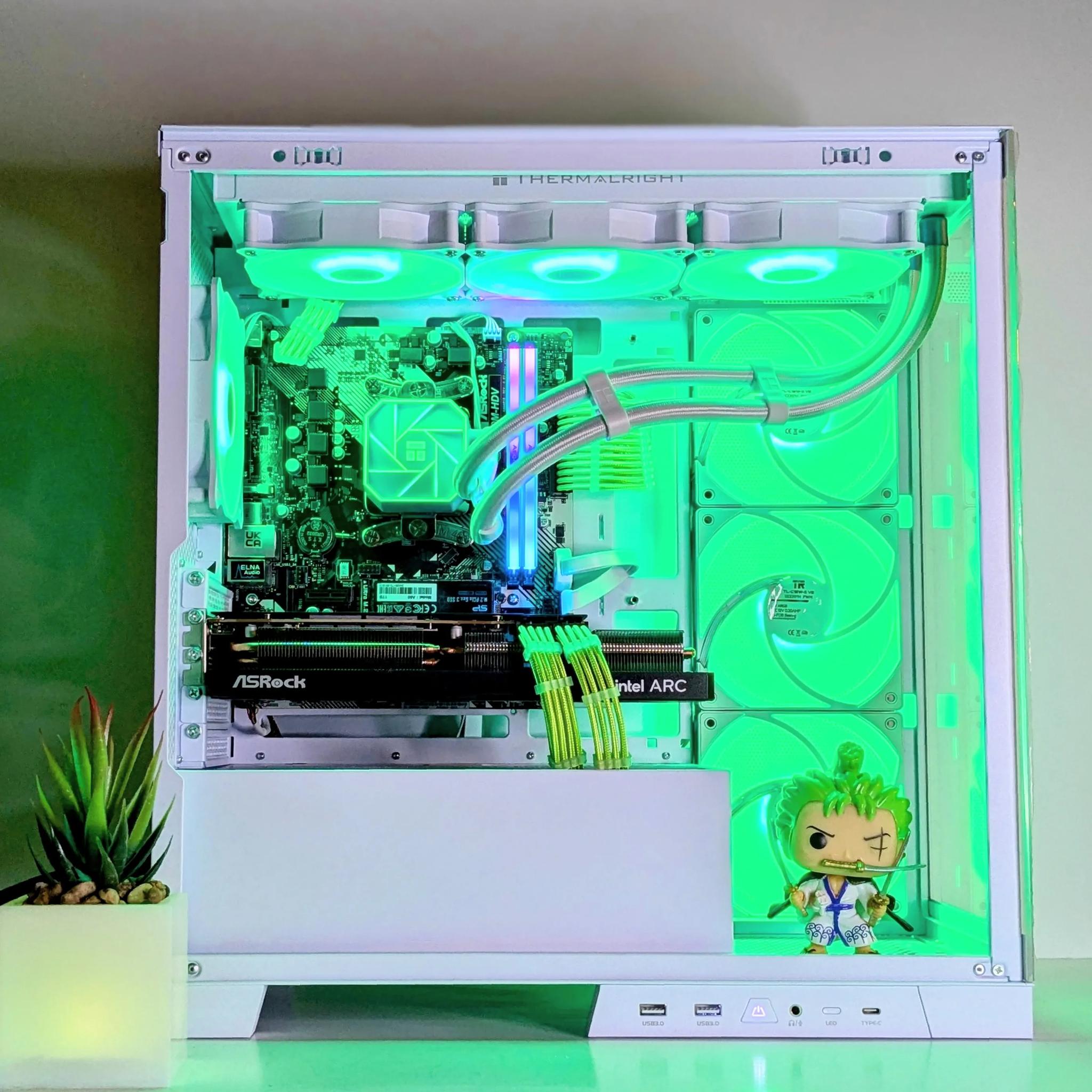 🗡️”Wano Arc”⚔️Gaming/Productivity⚪️Ryzen 5 4500⚪️*Intel Arc GPU*⚪️16GB ASGARD RAM⚪️1TB SSD⚪️700w PSU