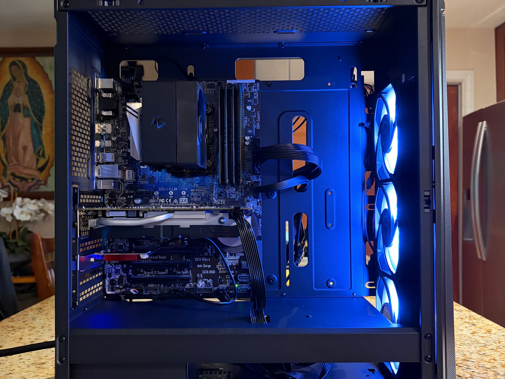 Black Gaming PC | 1660 Super 6GB | INTEL i7-7700 | 16GB RAM | 500GB SATA SSD | Wi-Fi + BT Pcie