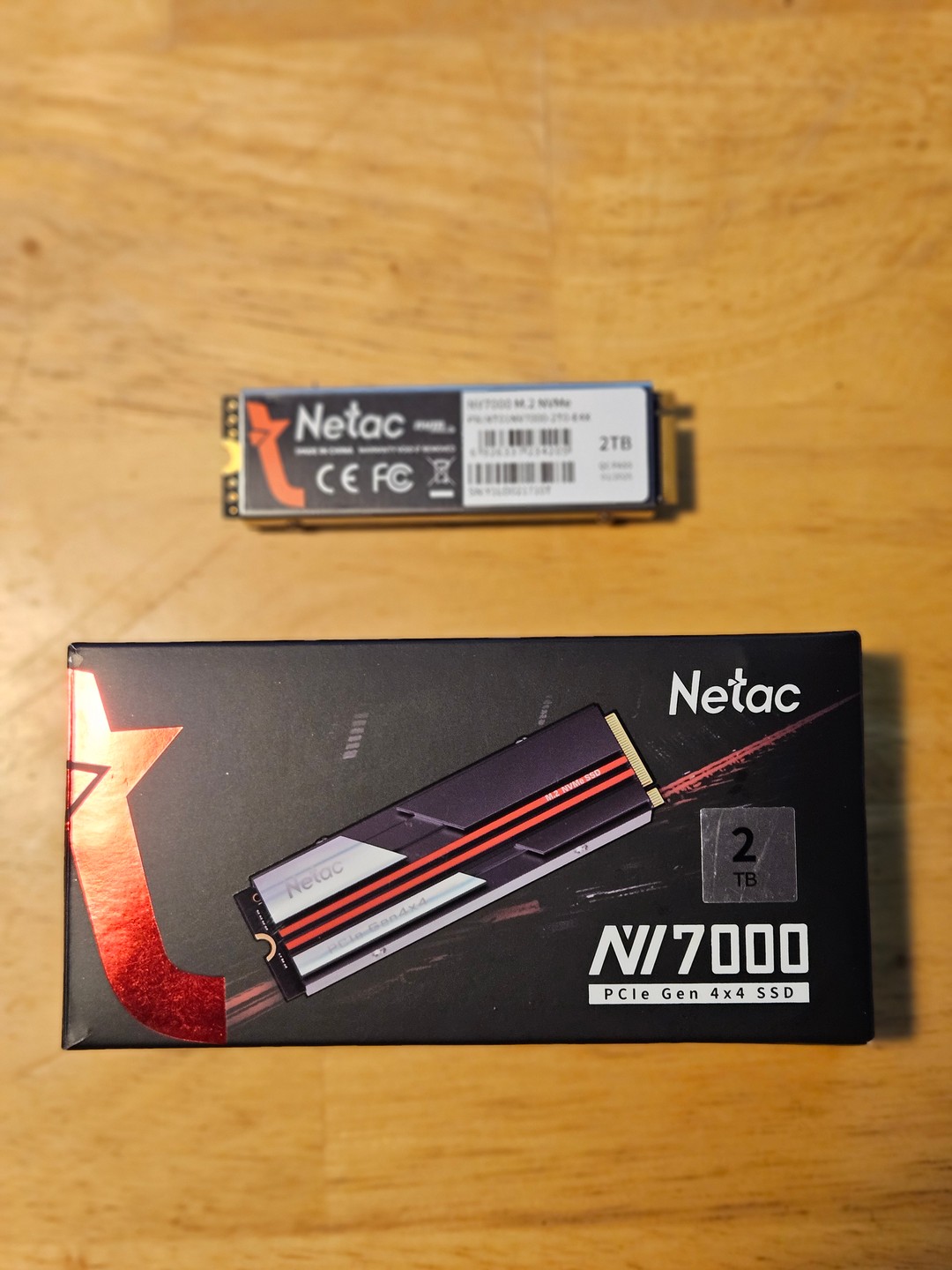 Netac NV 7000 2TB SSD with DRAM and Heatsink with free nvme ssd