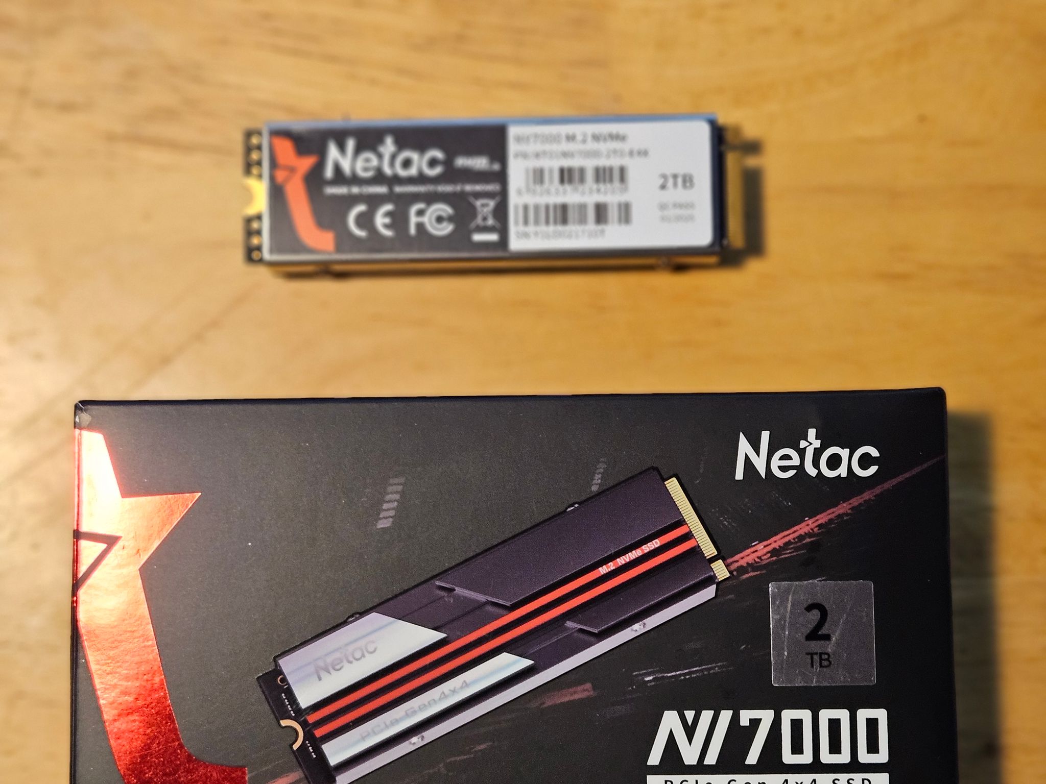 Netac NV 7000 2TB SSD with DRAM and Heatsink with free nvme ssd enclosure!