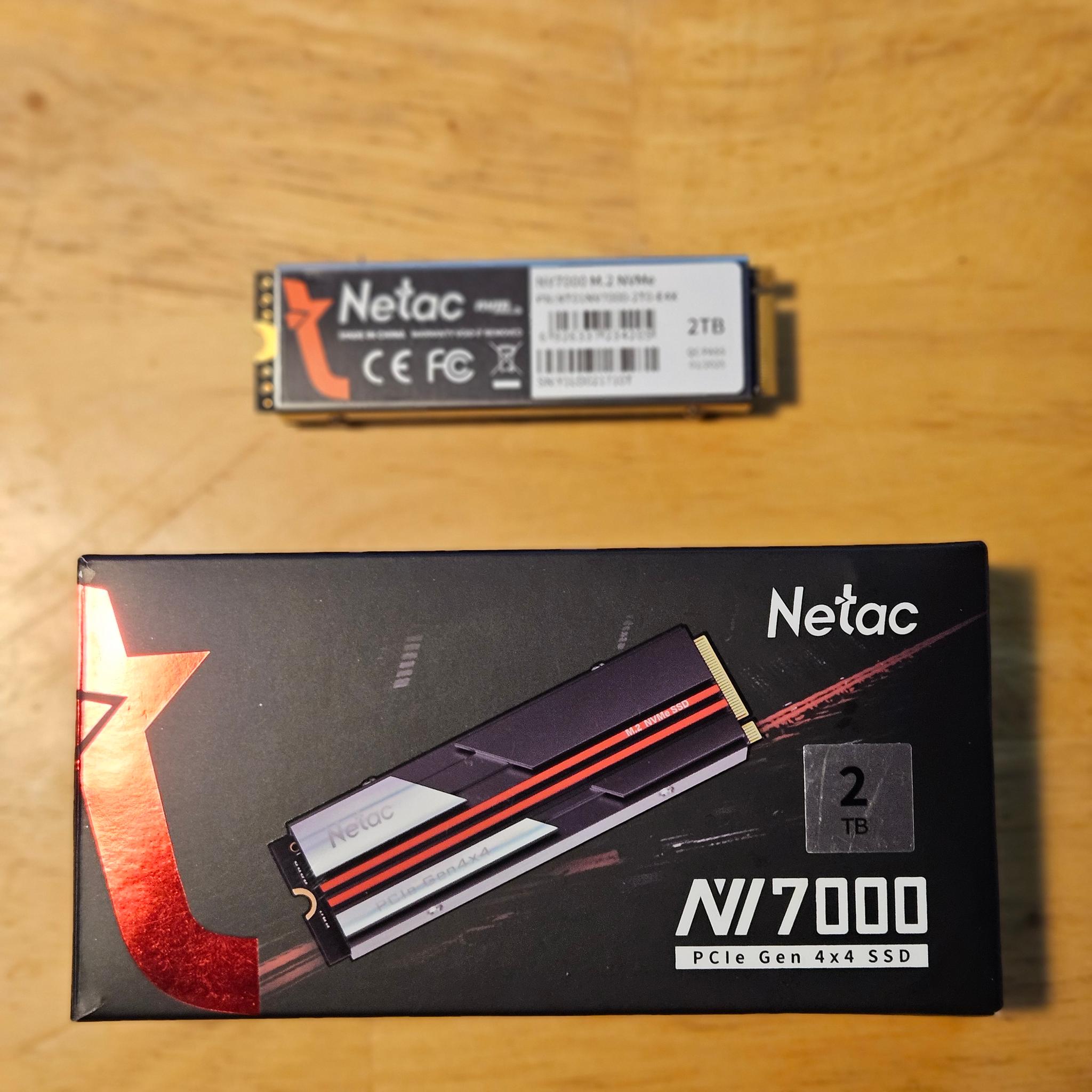 Netac NV 7000 2TB SSD with DRAM and Heatsink