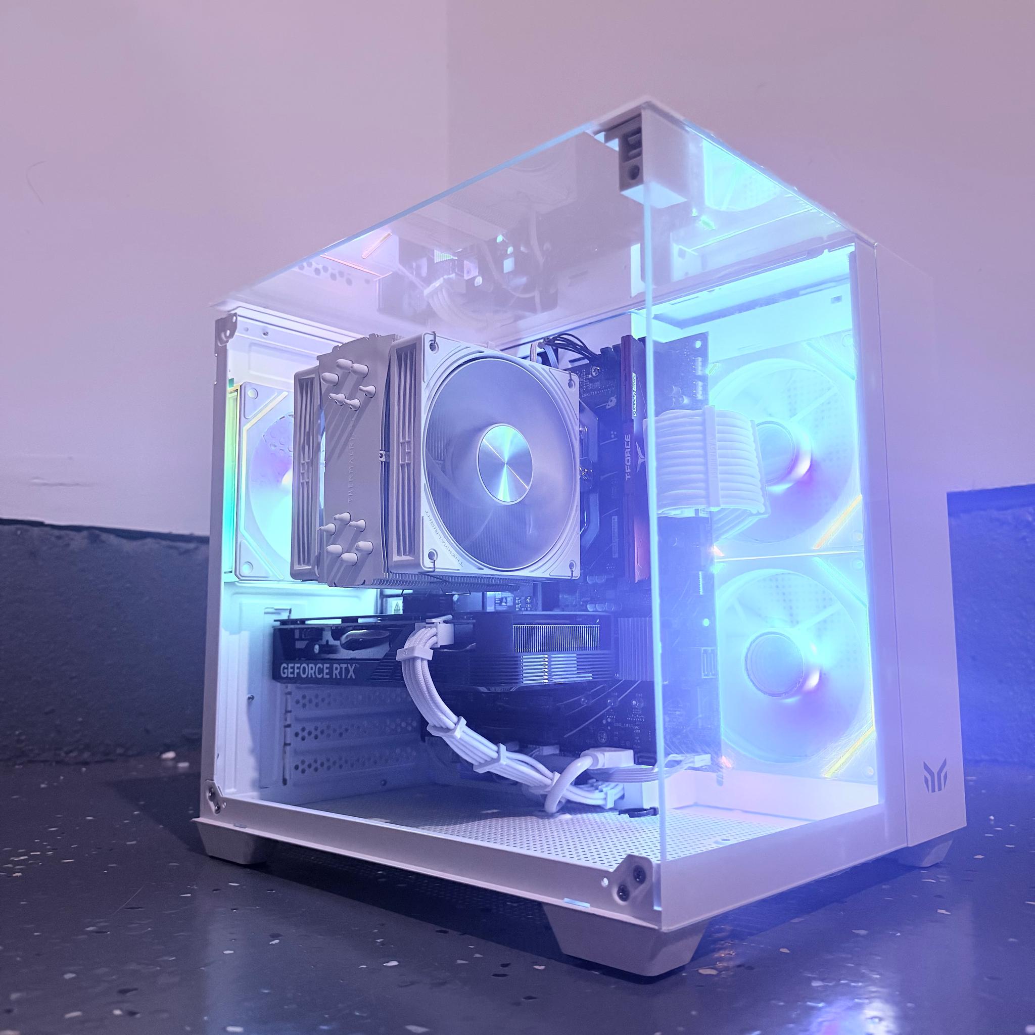 ⚪️"Polar Aura"🌈| 1440p Gaming | RTX 4060 Ti | Ryzen 7 8700F | 16GB DDR5 | 1TB SSD | Free Shipping