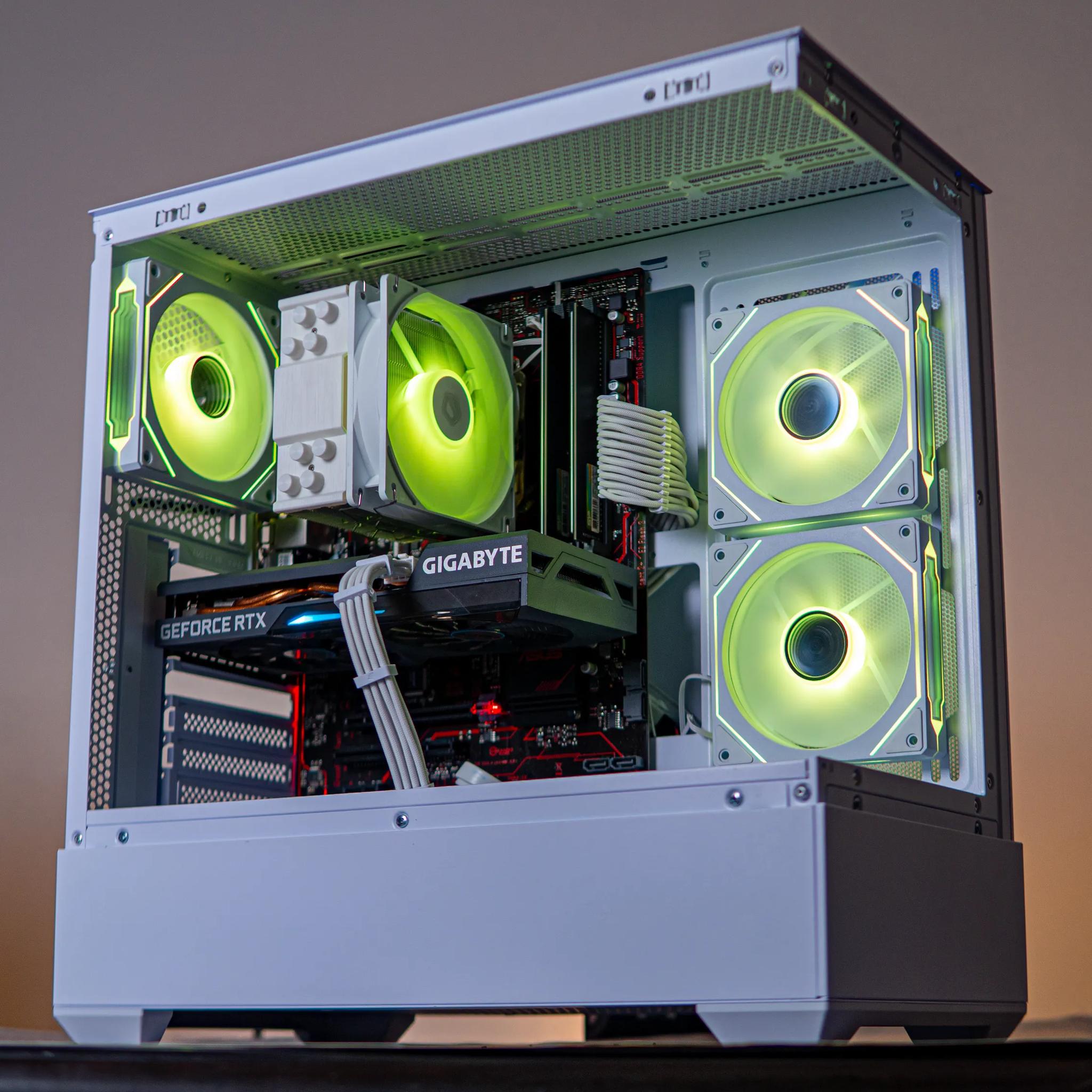 👾RTX 3060Ti + Ryzen 5 3600 White Gaming PC | Wifi + BT👾