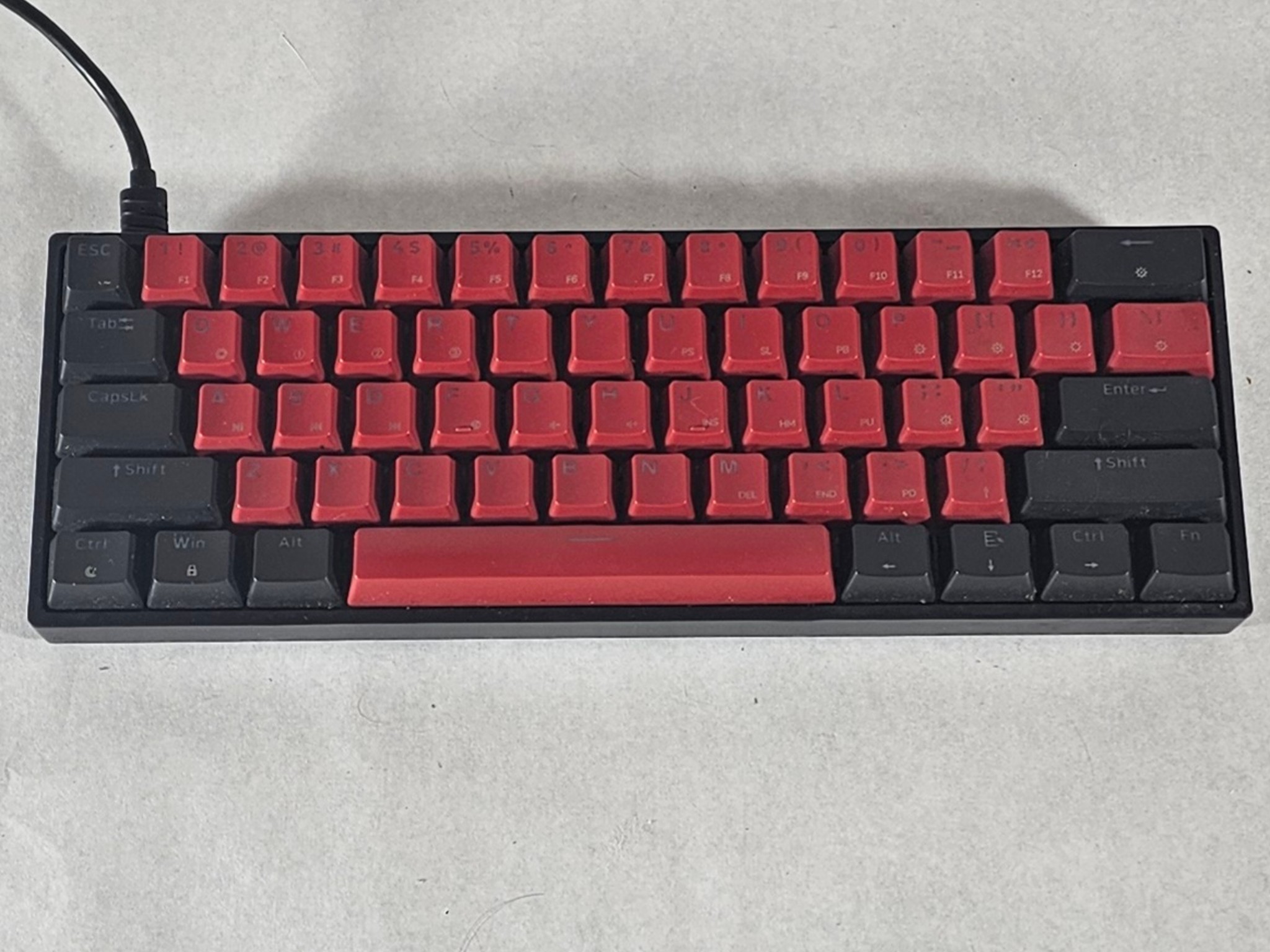 Skyloong GK61 60% Mechanical Gaming Keyboard - Black/Red Wired