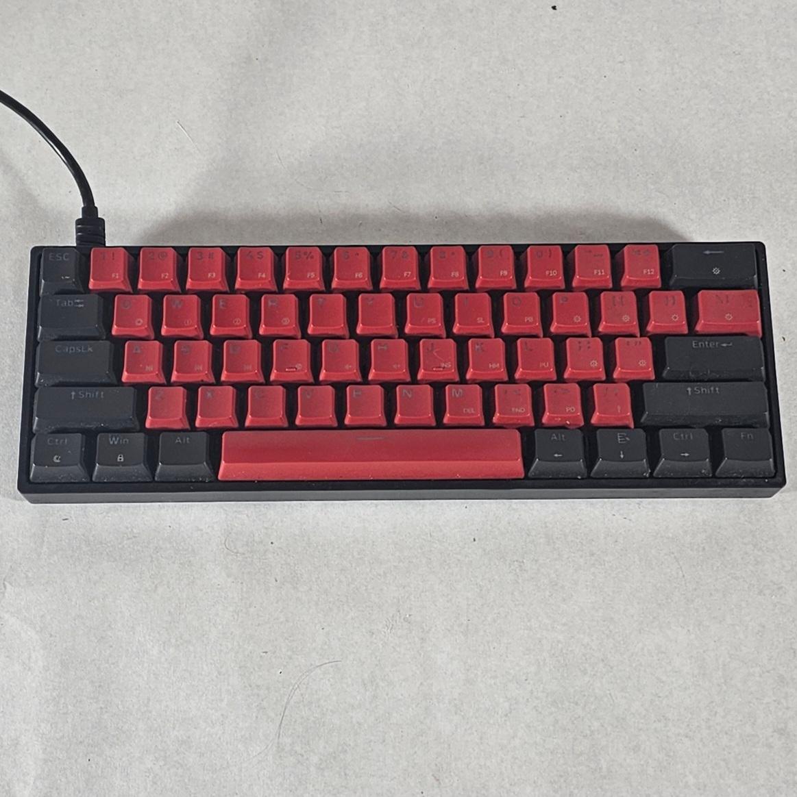Skyloong GK61 60% Mechanical Gaming Keyboard - Black/Red Wired