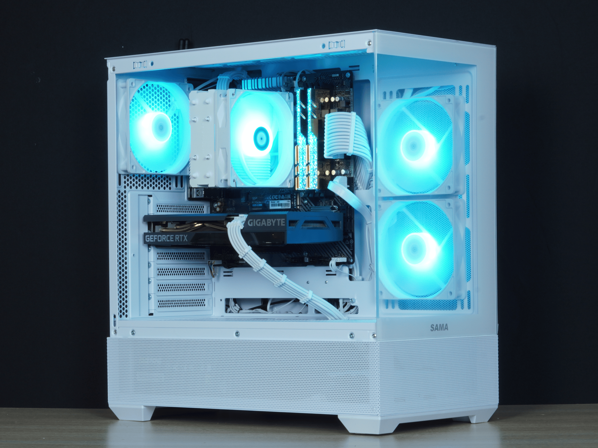 💎GEM💎RTX 3060 Ti, Ryzen 5 5500, 16GB DDR4 RAM, 1TB SSD w/ Wifi |1080p Gaming PC|